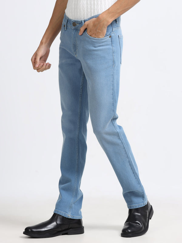 Men - Dark Sky Blue - Slim Fit - Denim Pant
