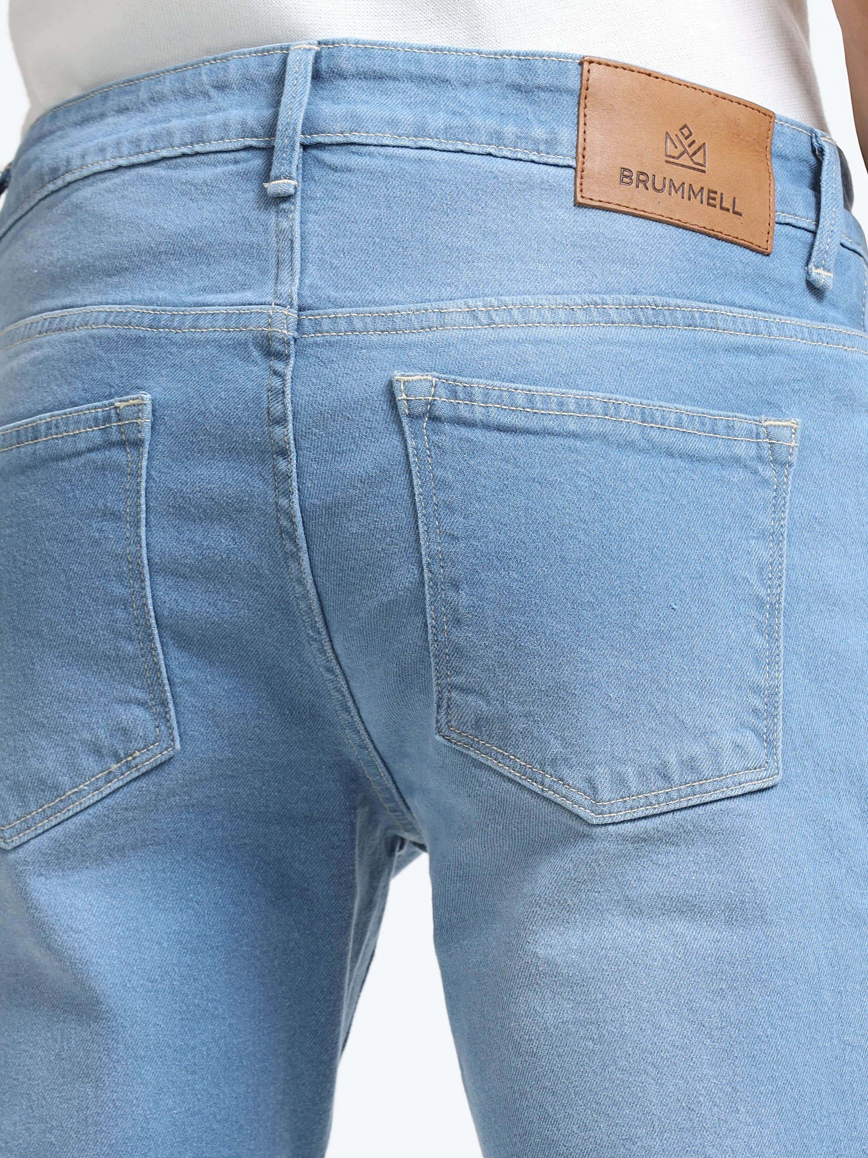 Men - Dark Sky Blue - Slim Fit - Denim Pant