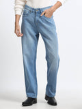 Men - Blue - Baggie Fit - Denim Pant