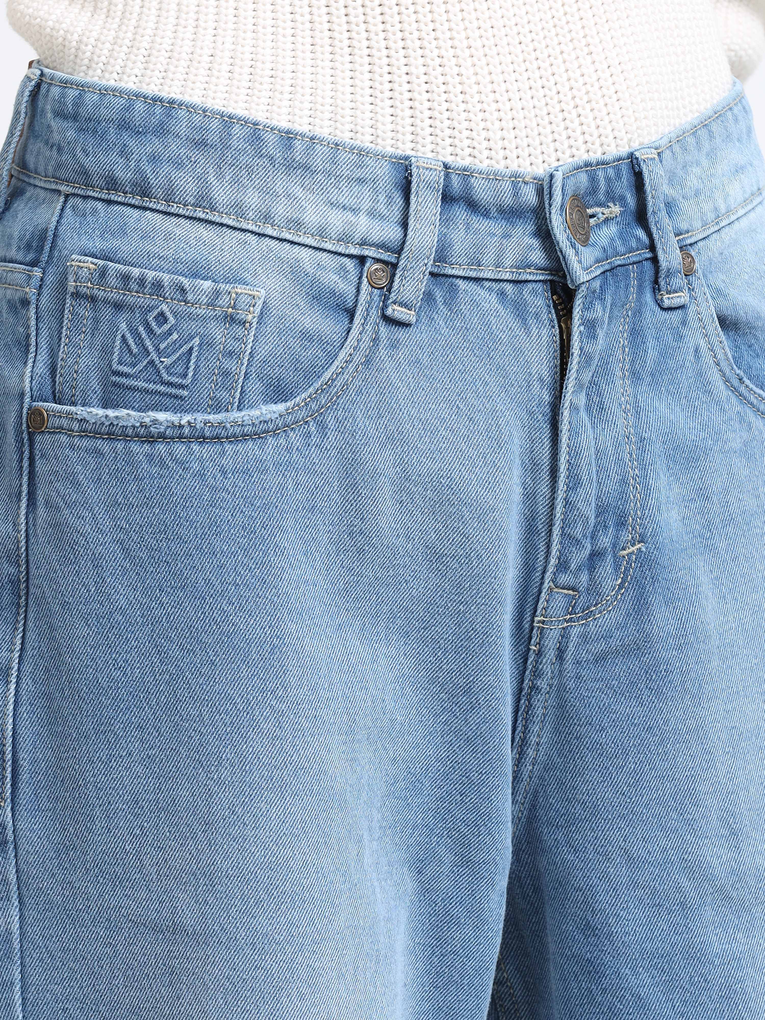 Men - Blue - Baggie Fit - Denim Pant