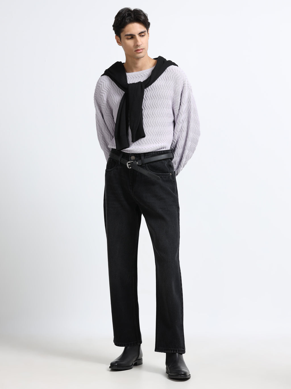 Men - Ject Black - Baggie Fit - Denim Pant