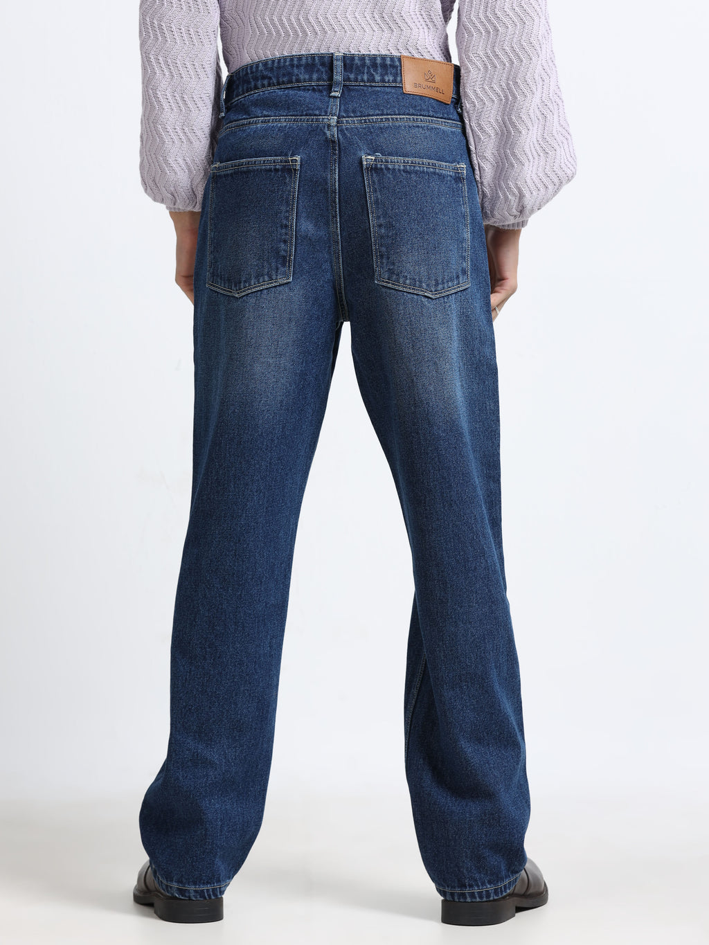 Men - Ink Blue - Baggie Fit - Denim Pant