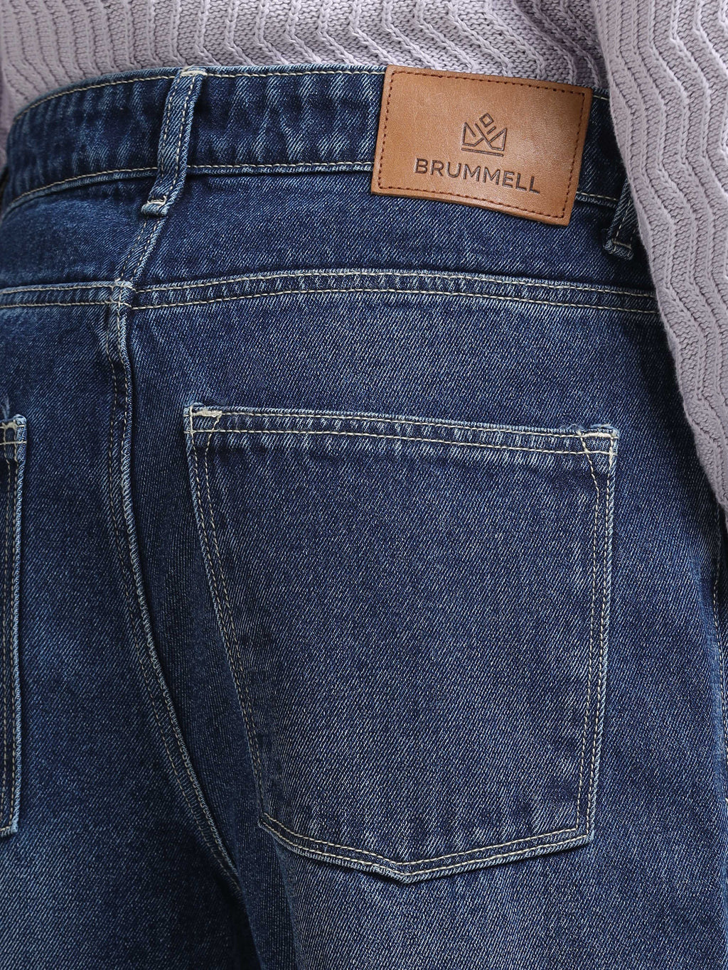 Men - Ink Blue - Baggie Fit - Denim Pant