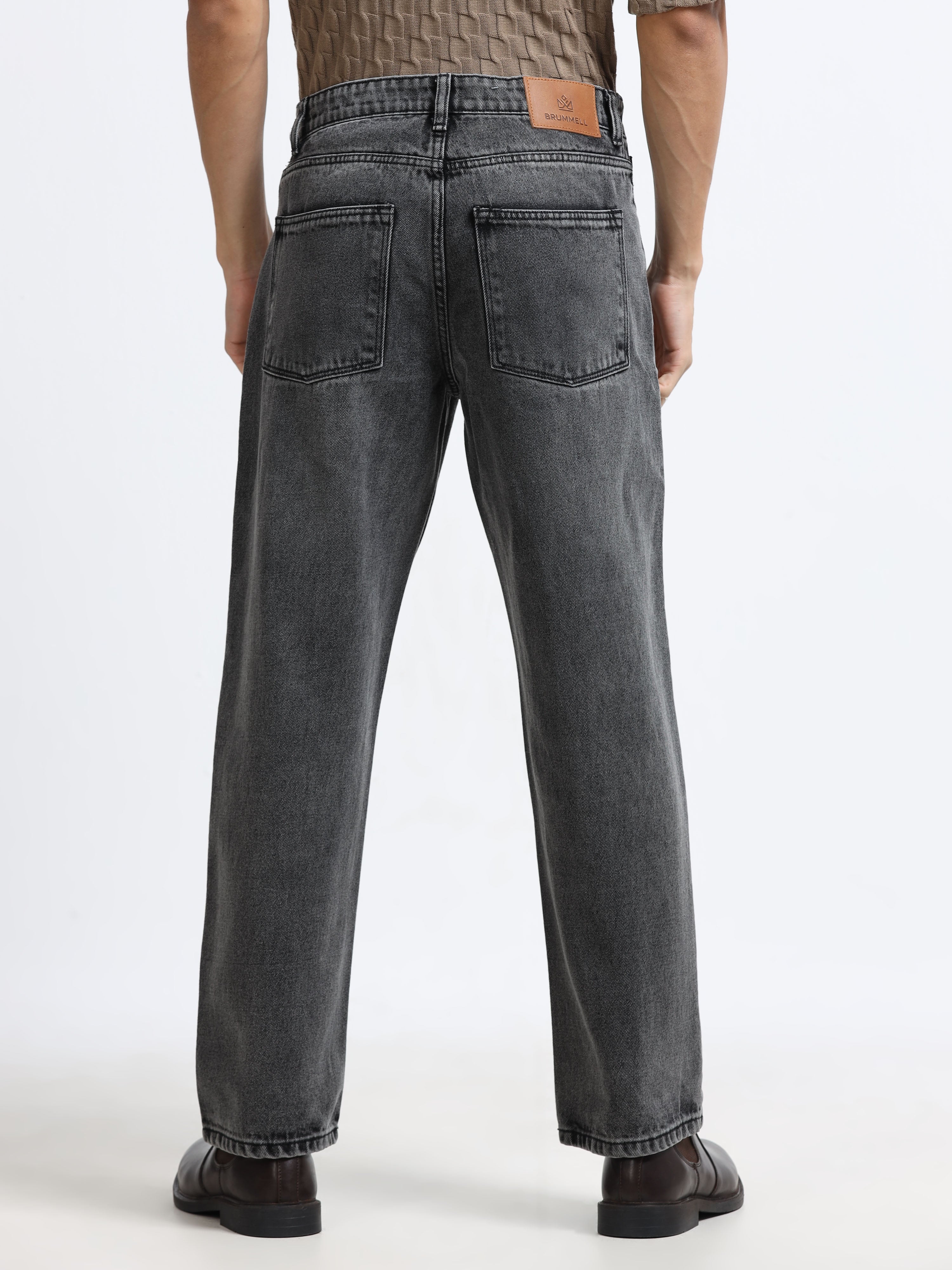 Men - Black Shade - Baggie Fit - Denim Pant