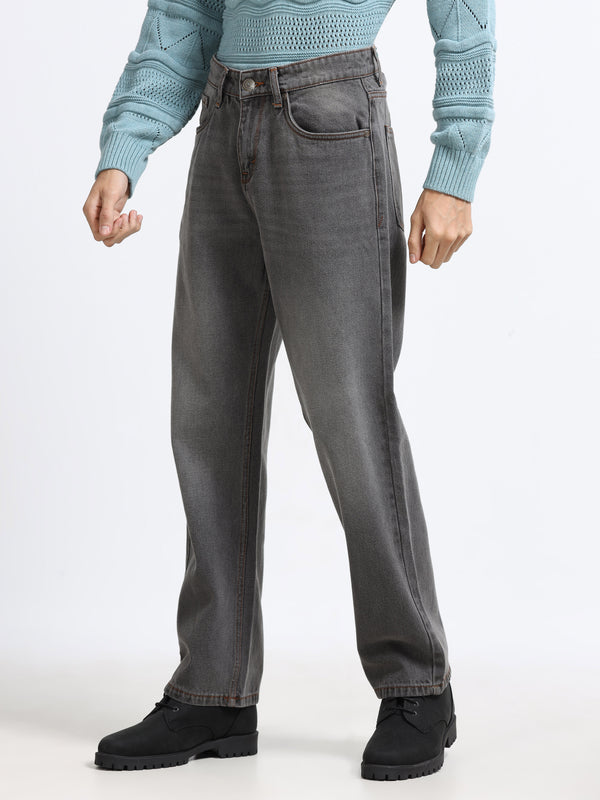 Men - Caebon Black - Baggie Fit - Denim Pant