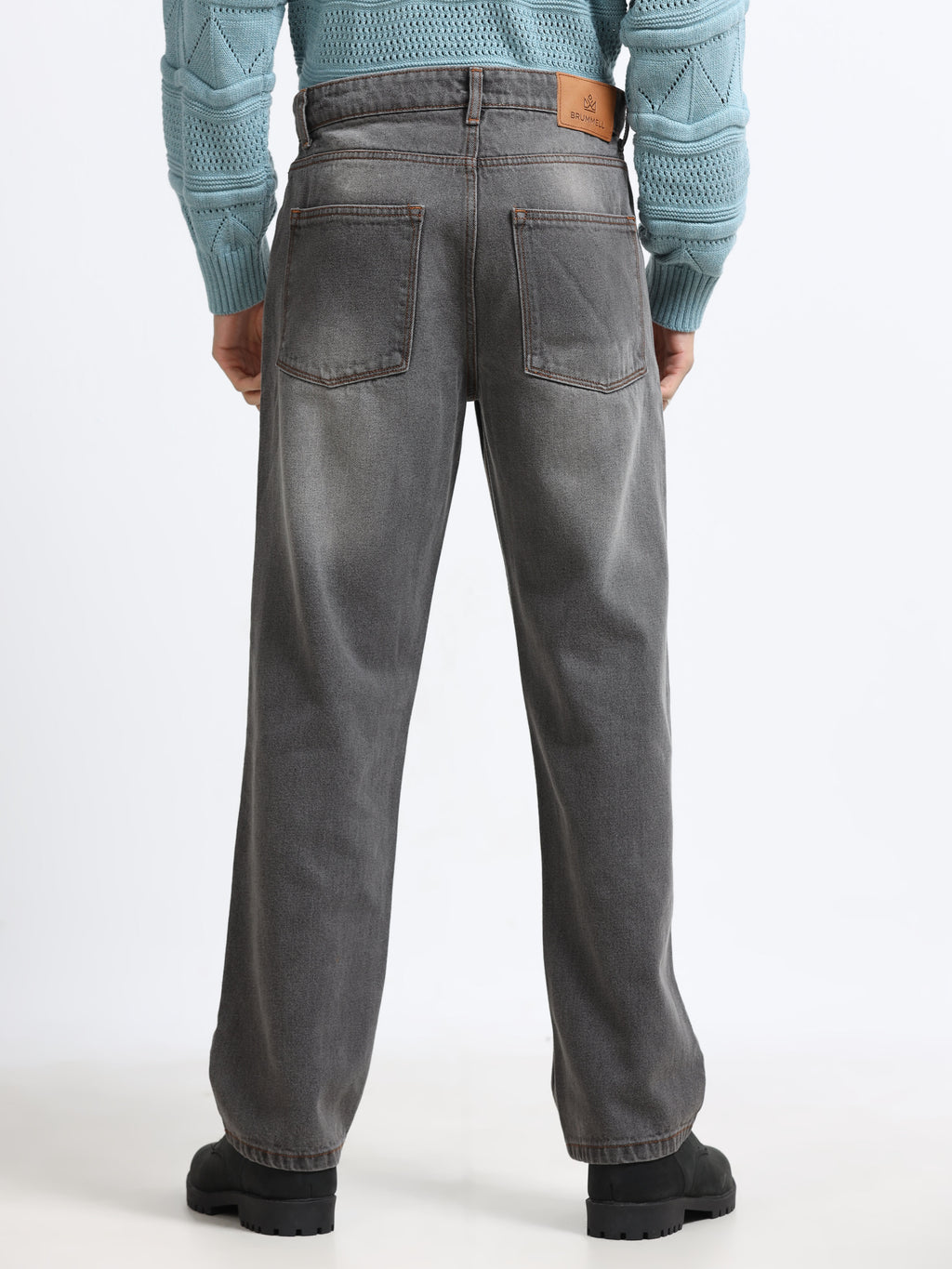 Men - Caebon Black - Baggie Fit - Denim Pant