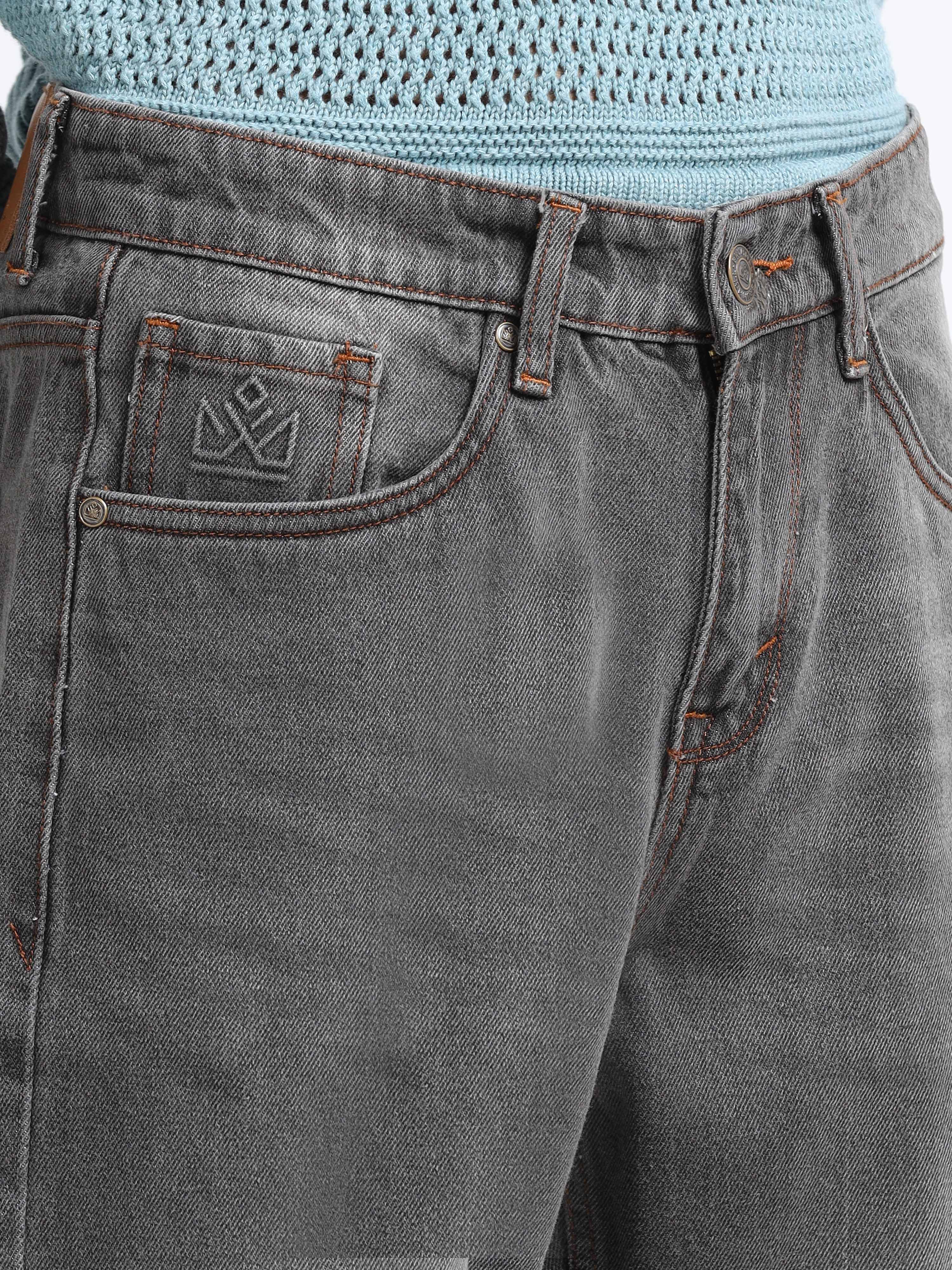 Men - Caebon Black - Baggie Fit - Denim Pant