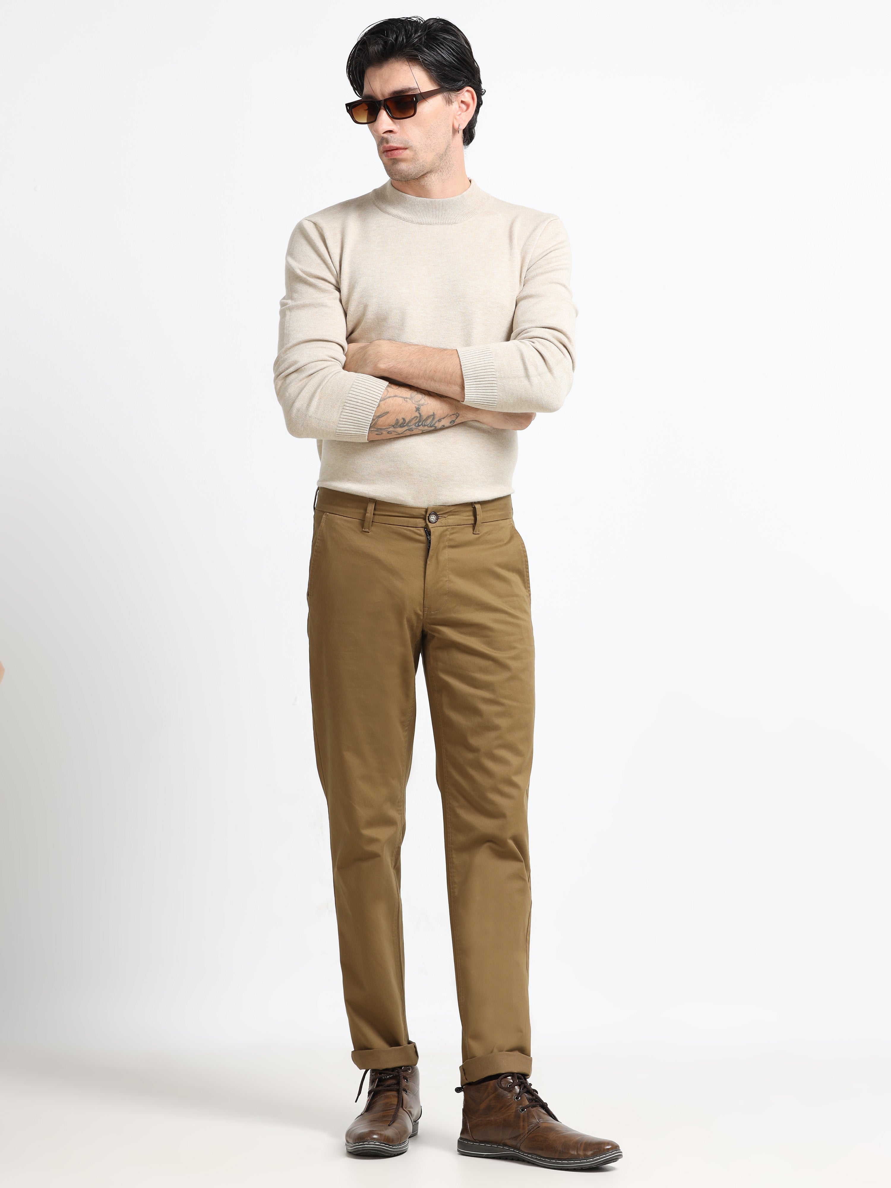 Men - Chikku - Slim Fit - Formal Trouser