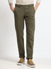 Men - Army Green - Slim Fit - Formal Trouser