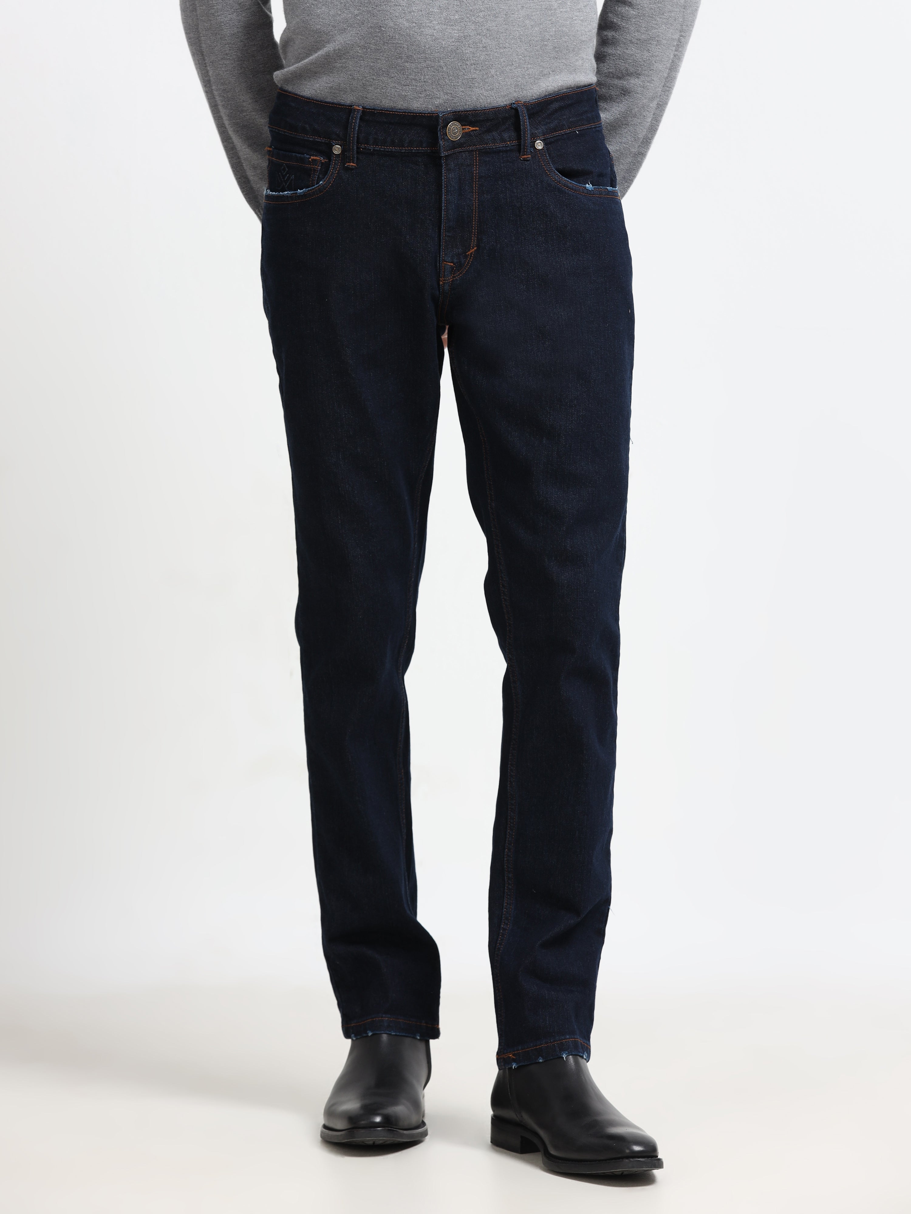 Men - Blue - Slim Fit - Denim Pant