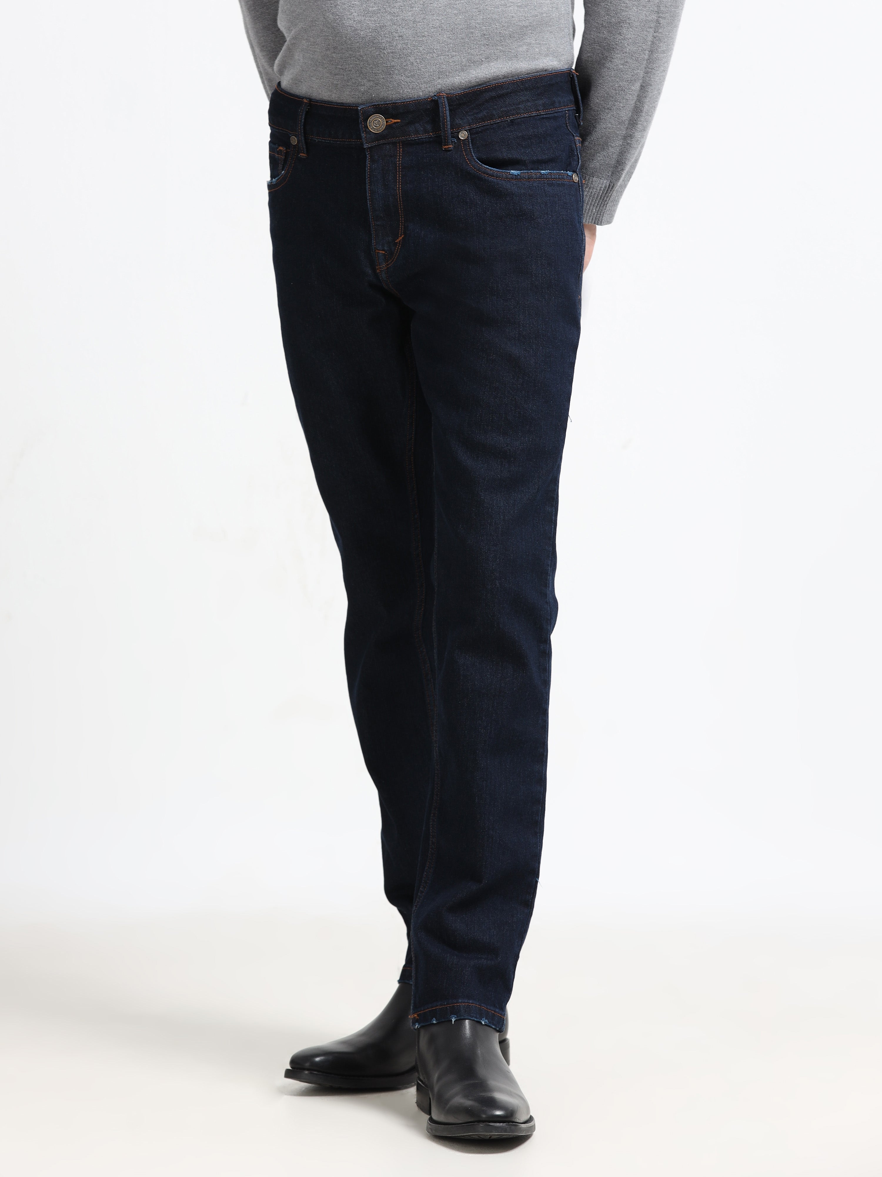 Men - Blue - Slim Fit - Denim Pant