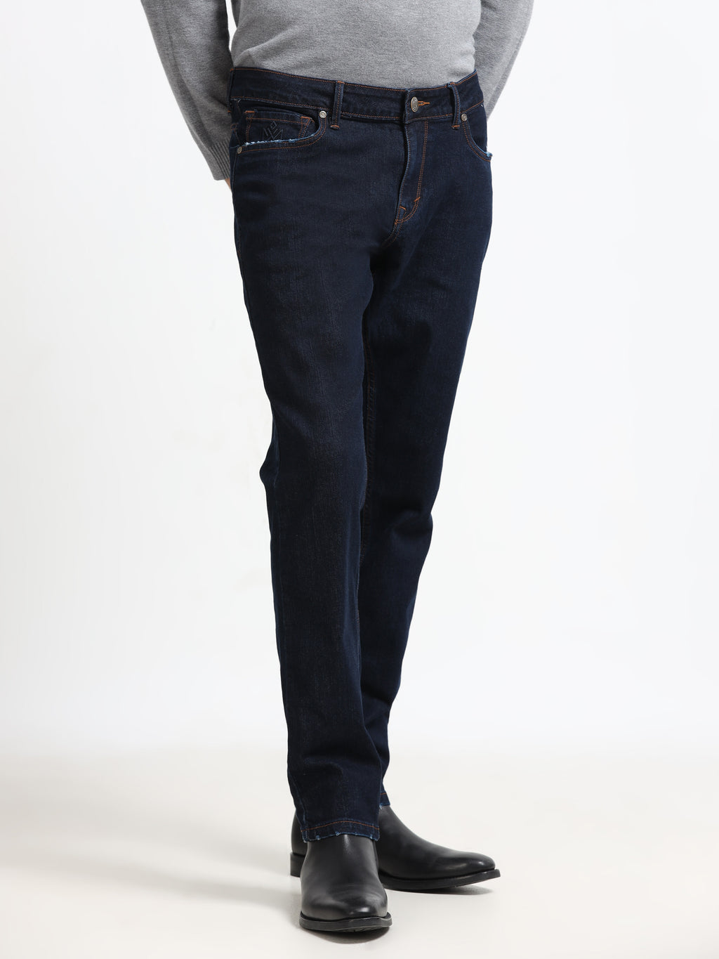 Men - Blue - Slim Fit - Denim Pant