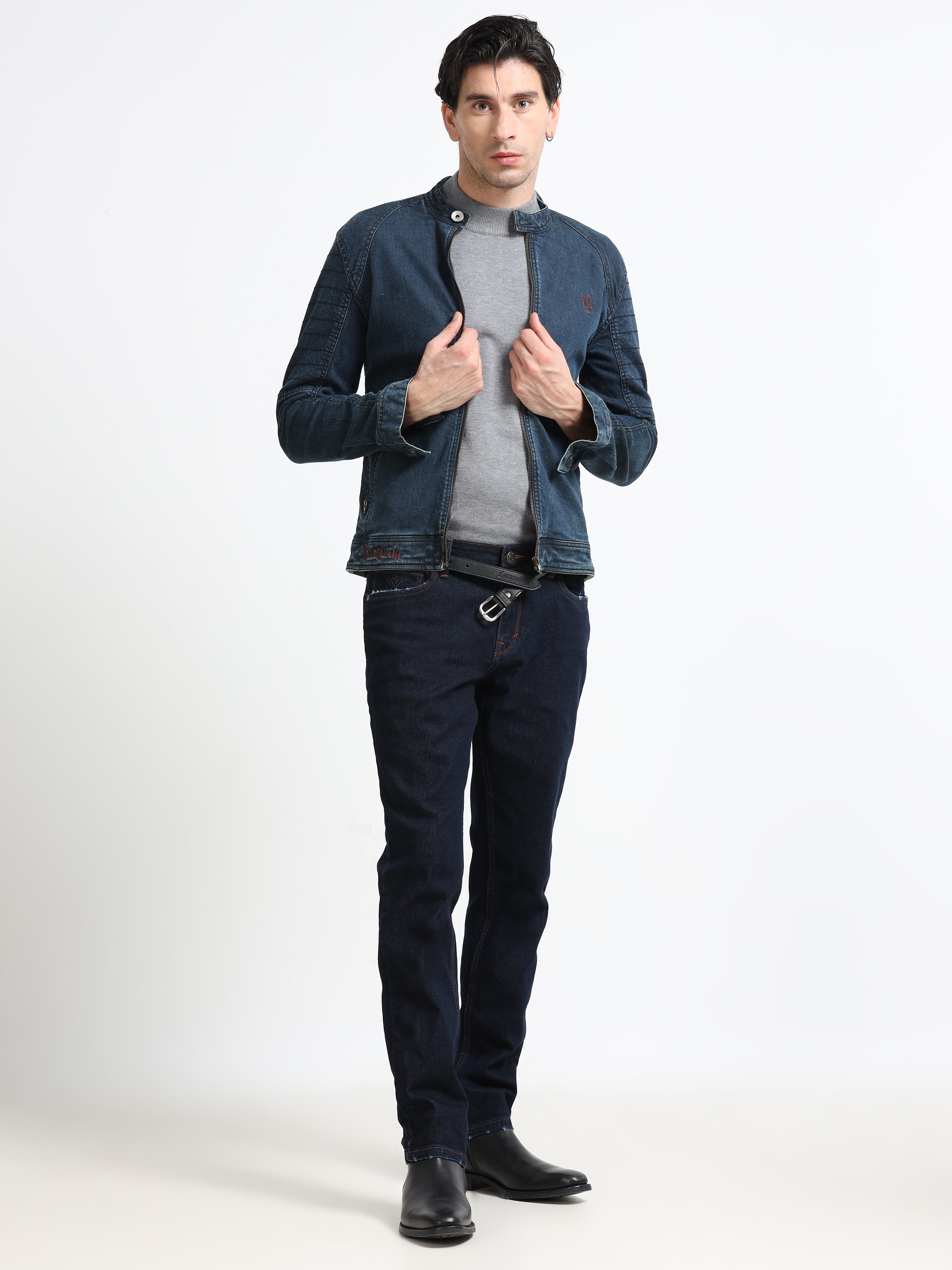 Men - Blue - Slim Fit - Denim Pant
