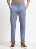 Men - Airforce Blue - Slim Fit - Formal Trouser