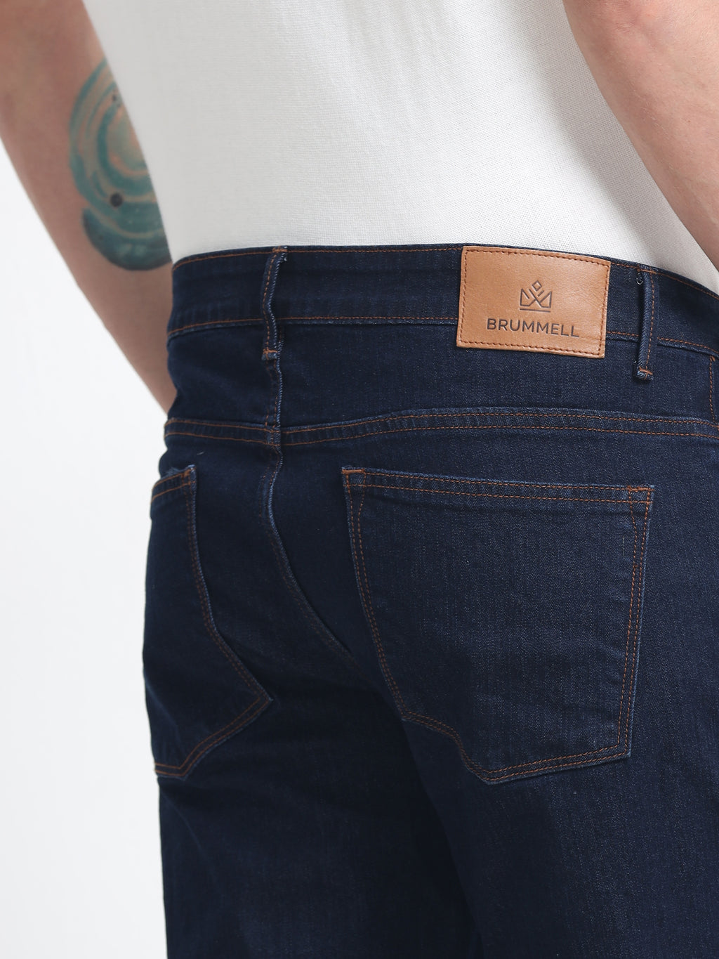 Men - Navy Blue - Slim Fit - Denim Pant