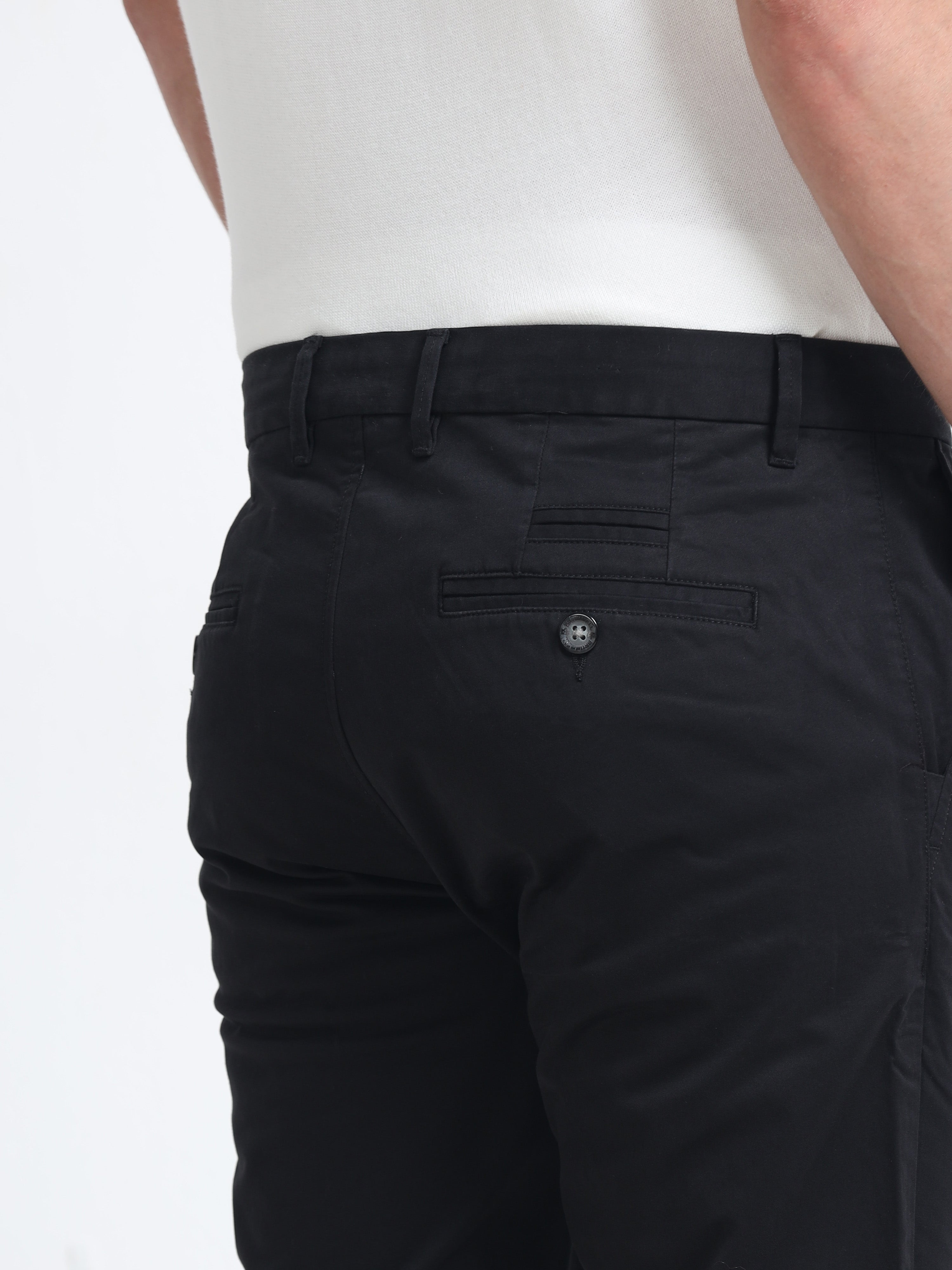 Men - Dark Green - Slim Fit - Formal Trouser