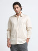 Men - Cream - Slim Fit - Formal Shirt