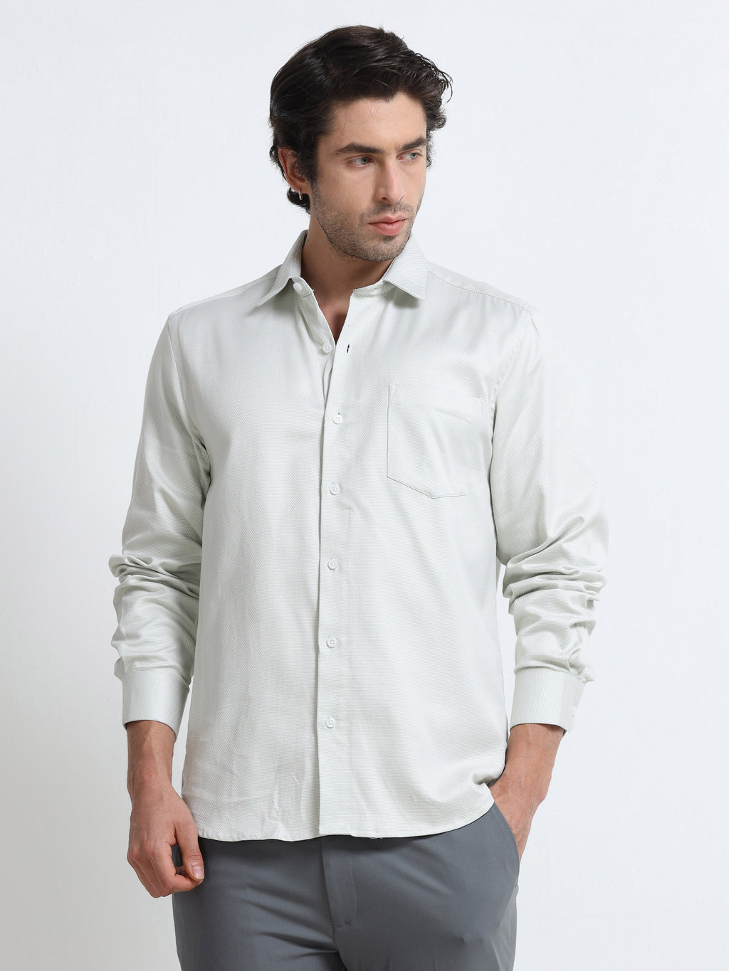 Frost Grain Artisan Textured Shirt