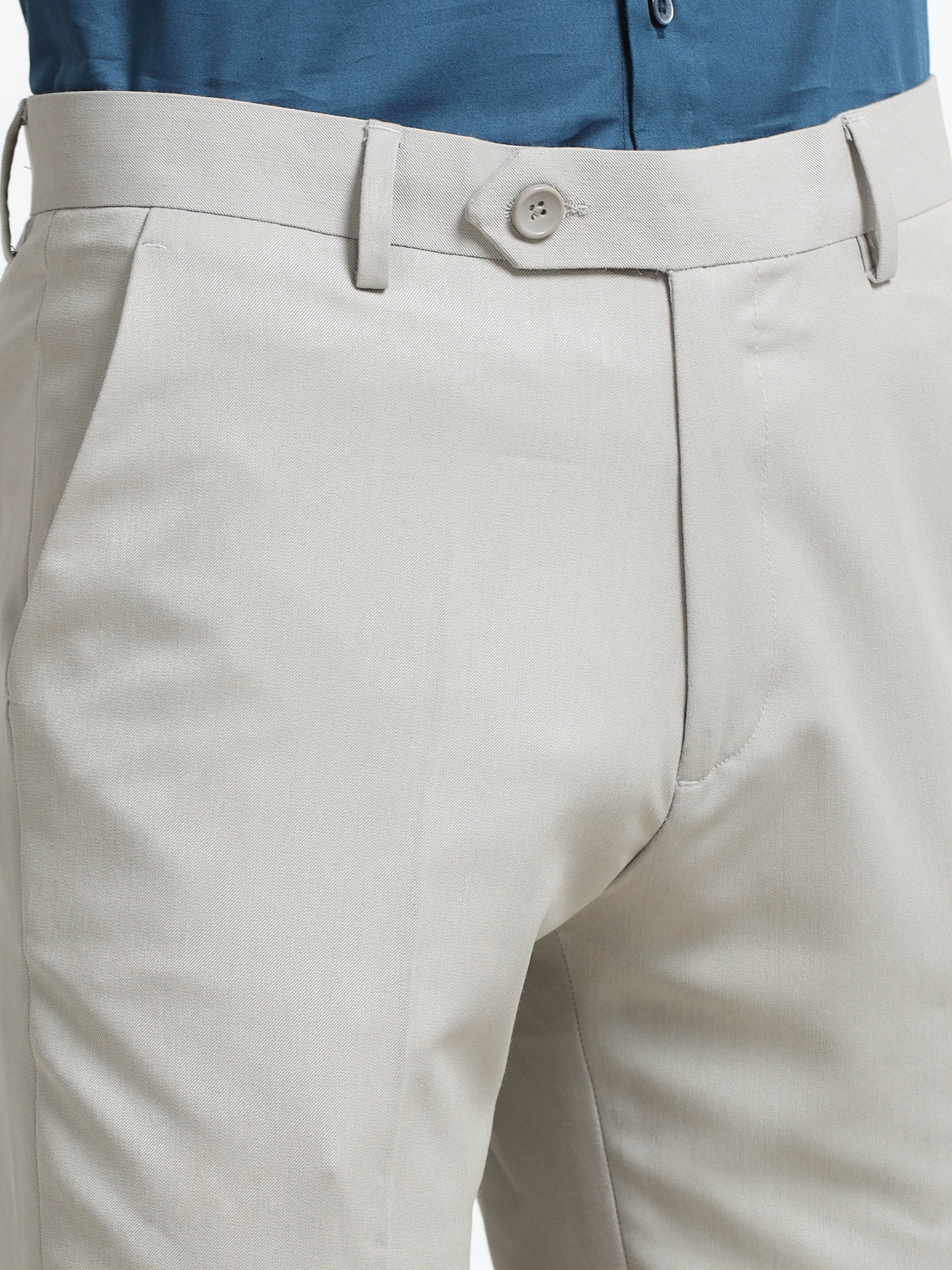 Men - Smokey Grey - Ankel Fit - Formal Trouser