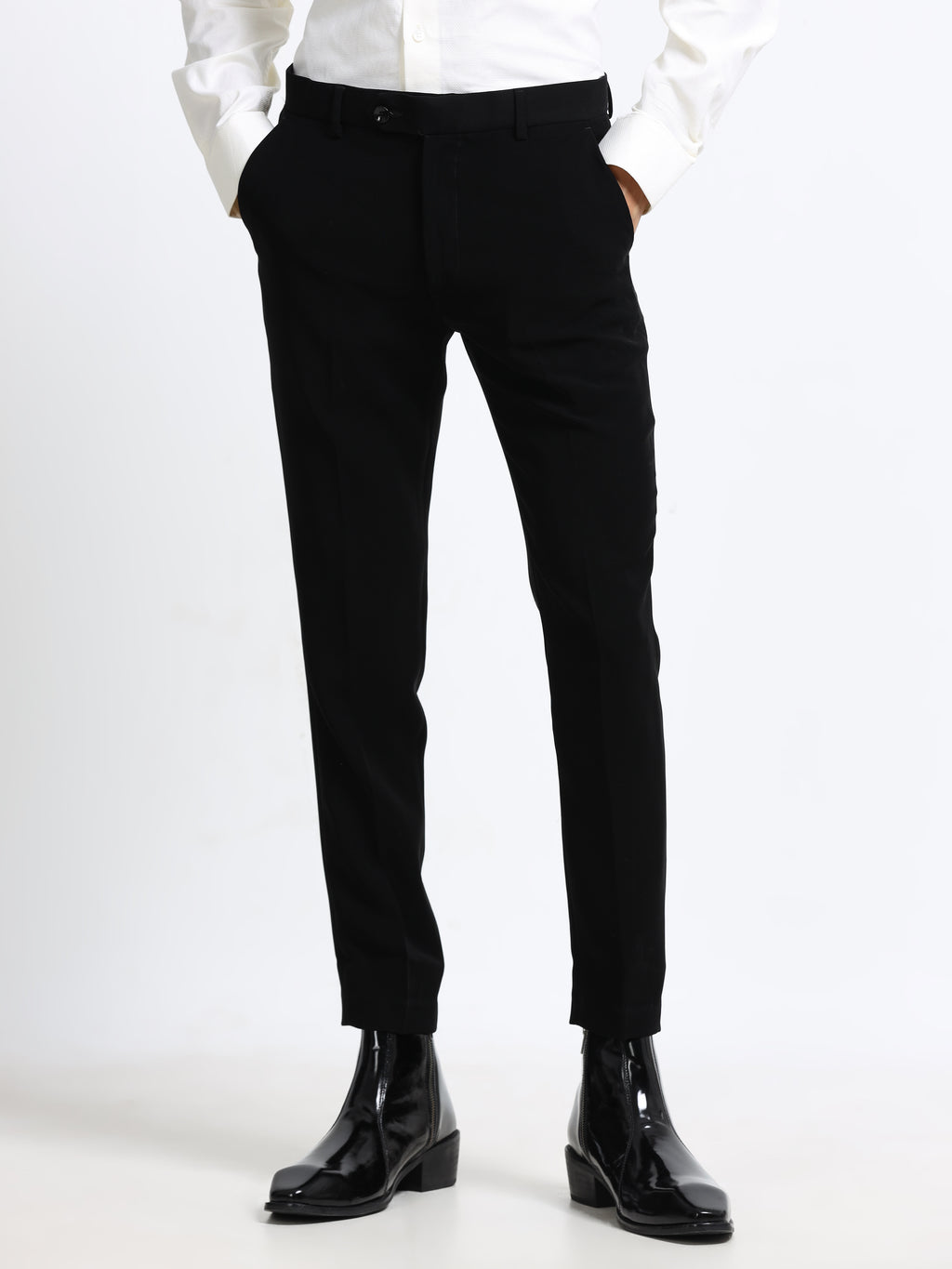 Men - Indigo Black - Ankel Fit - Formal Trouser