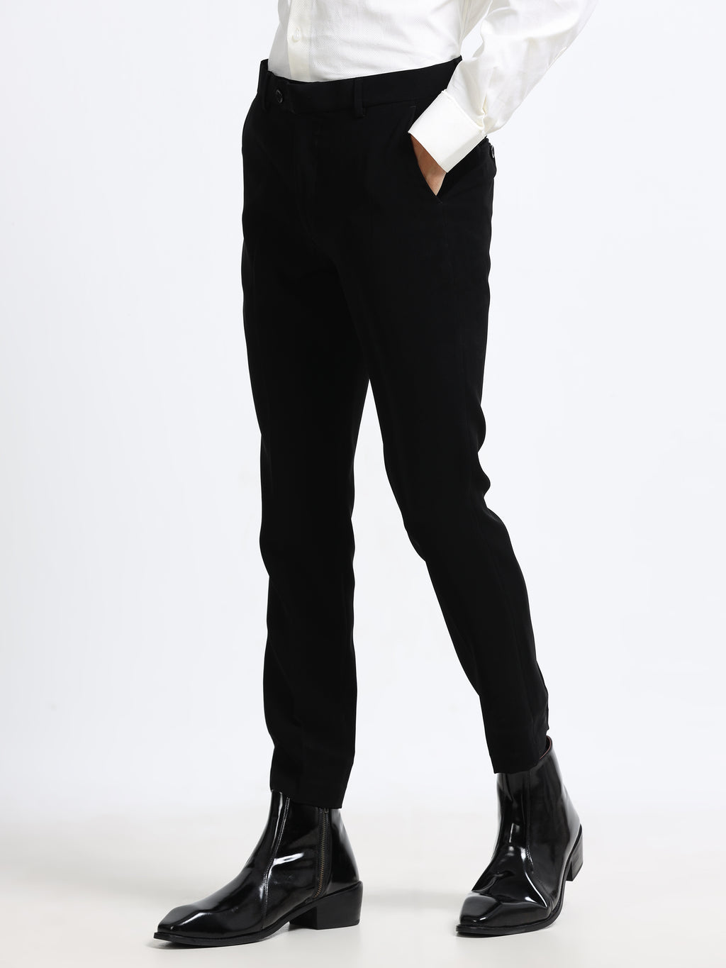 Men - Indigo Black - Ankel Fit - Formal Trouser