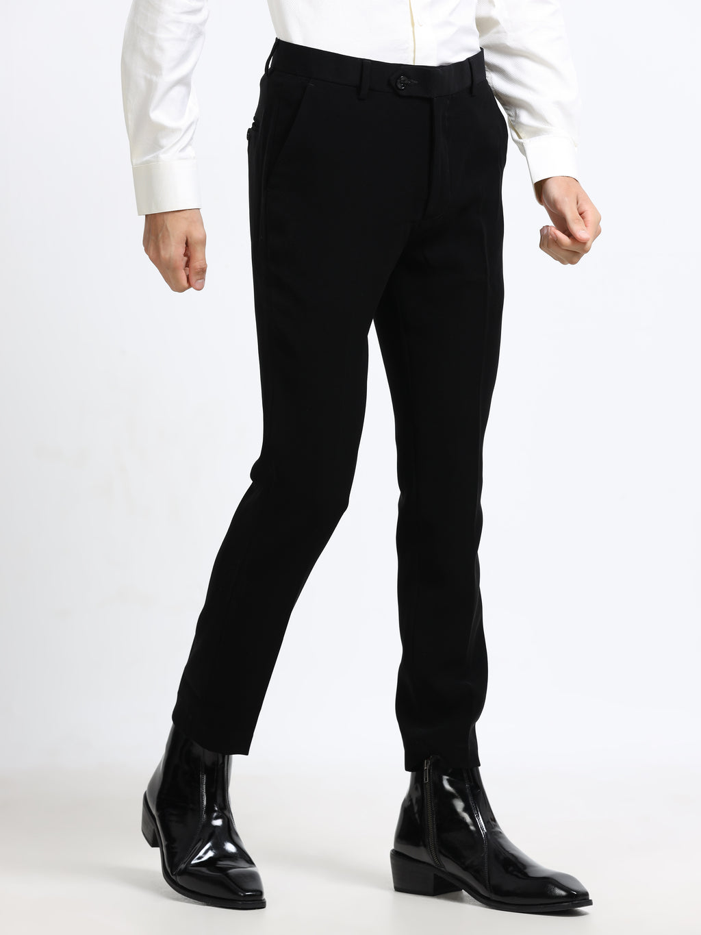 Men - Indigo Black - Ankel Fit - Formal Trouser