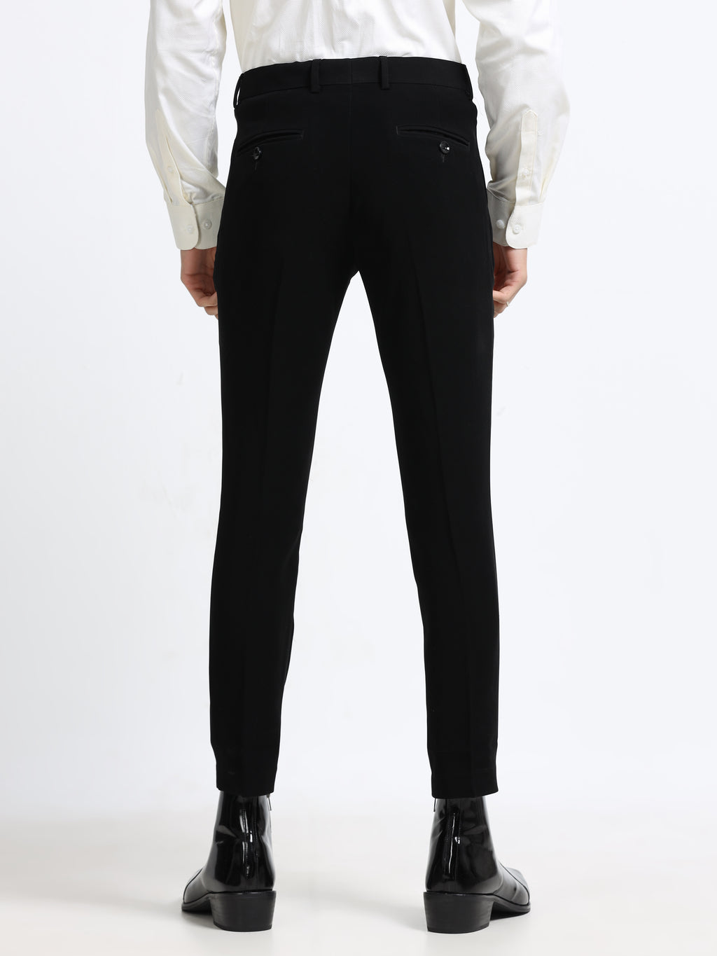 Men - Indigo Black - Ankel Fit - Formal Trouser