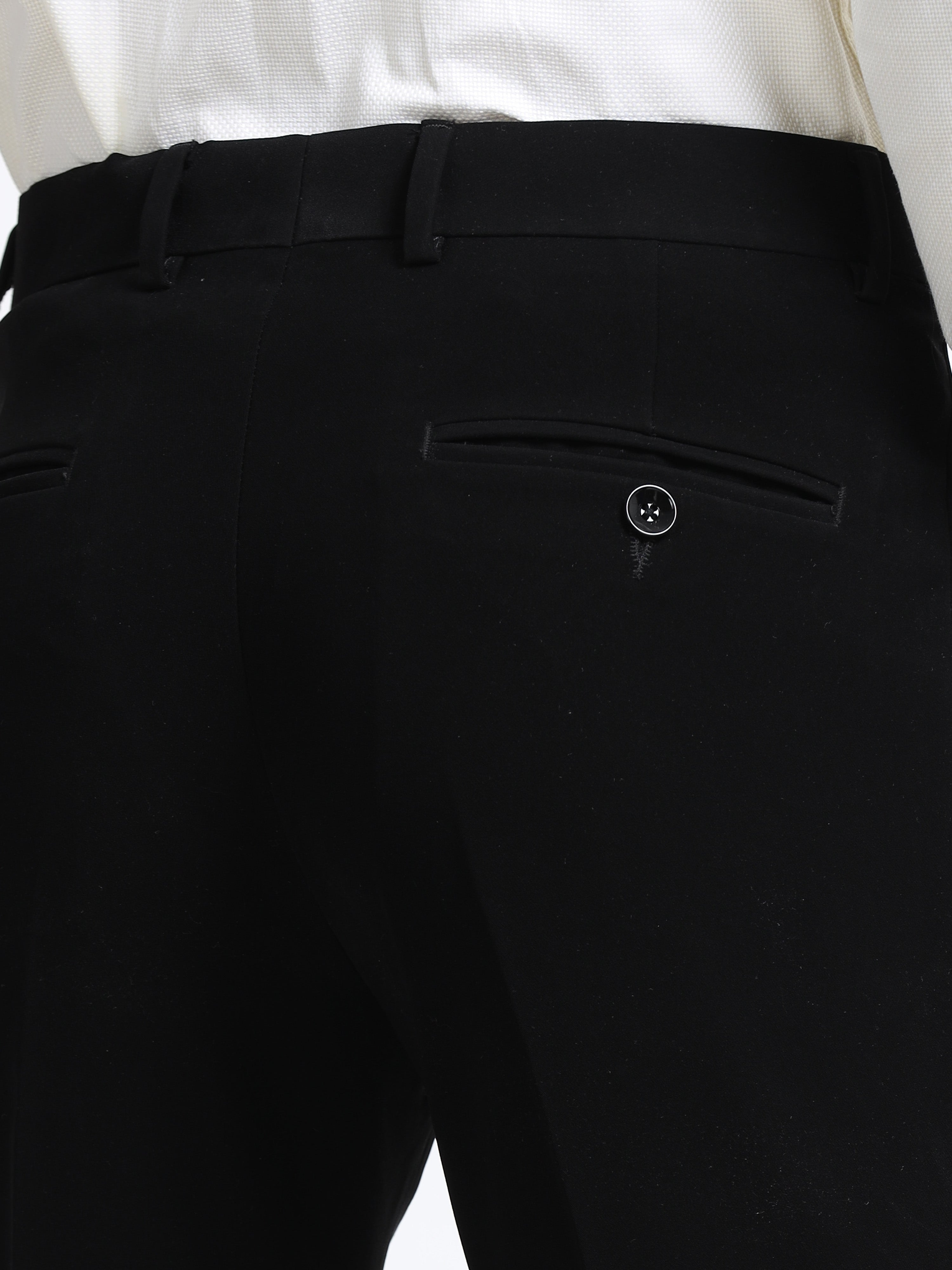 Men - Indigo Black - Ankel Fit - Formal Trouser