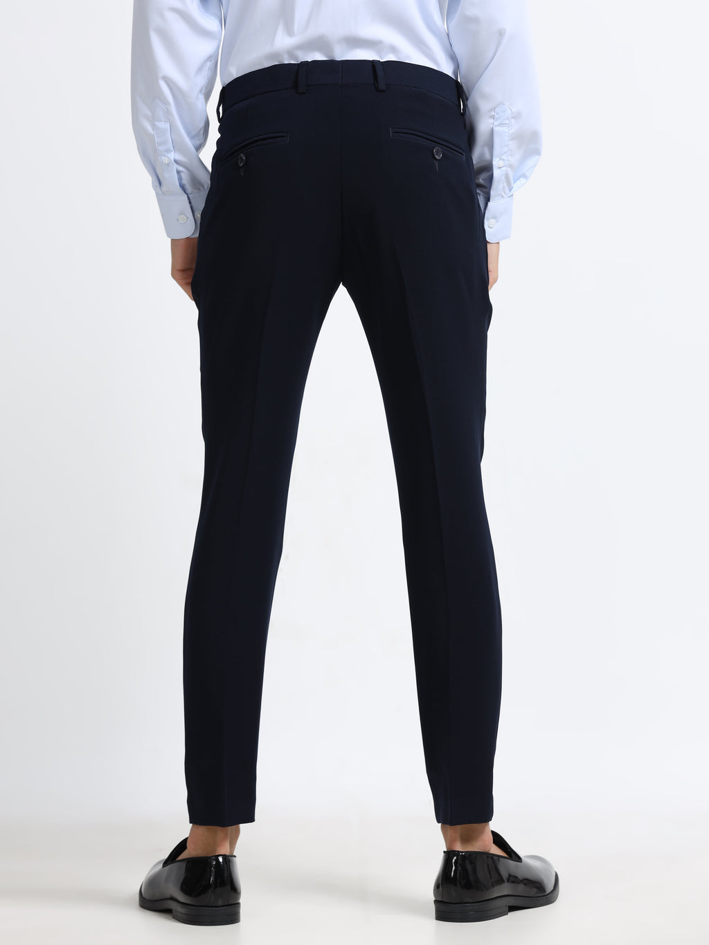Men - Carbon Black - Ankel Fit - Formal Trouser