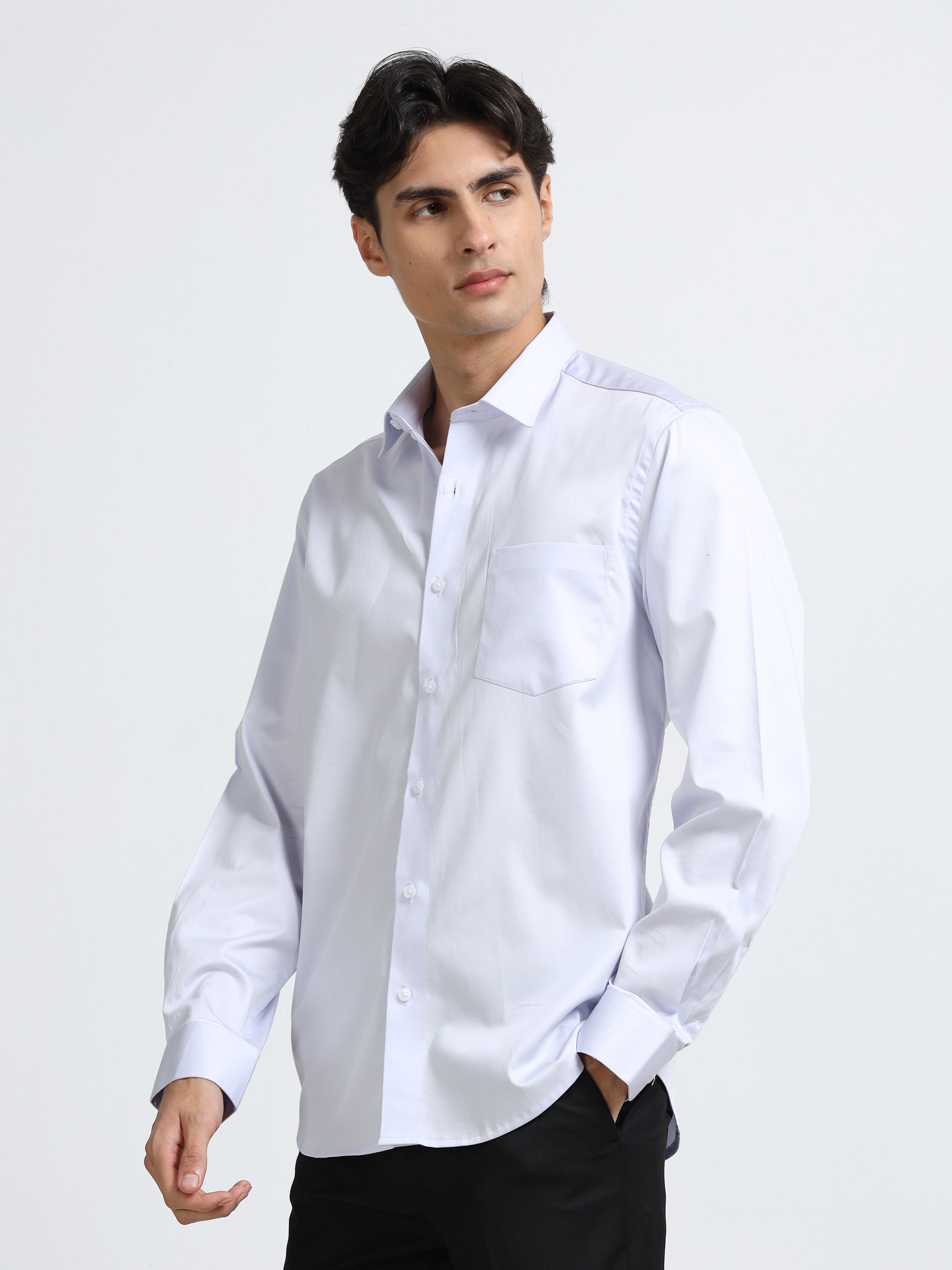 Men - Lalic - Slim Fit - Solid Formal Shirt