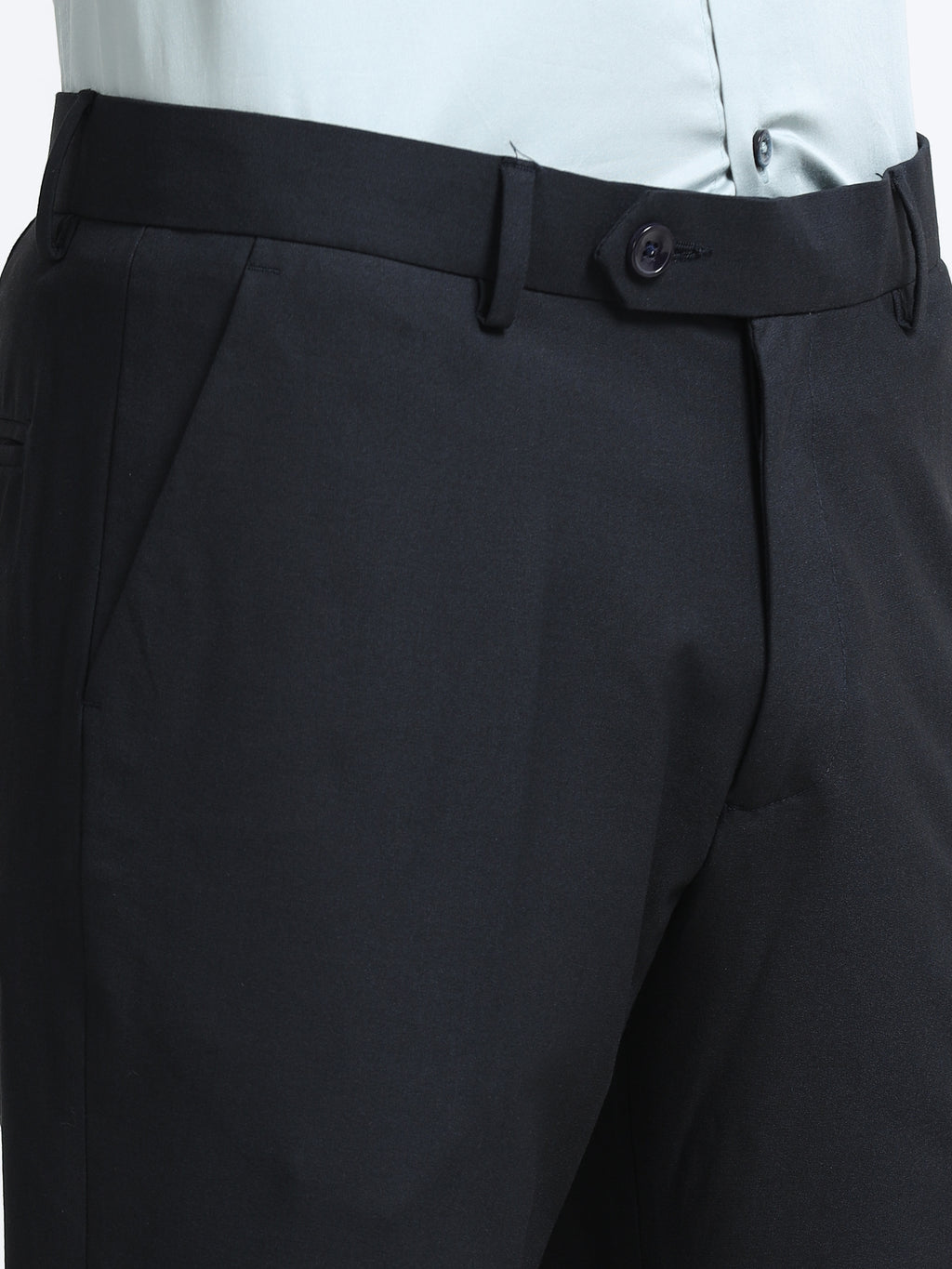 Men - Navy Blue - Ankel Fit - Formal Trouser