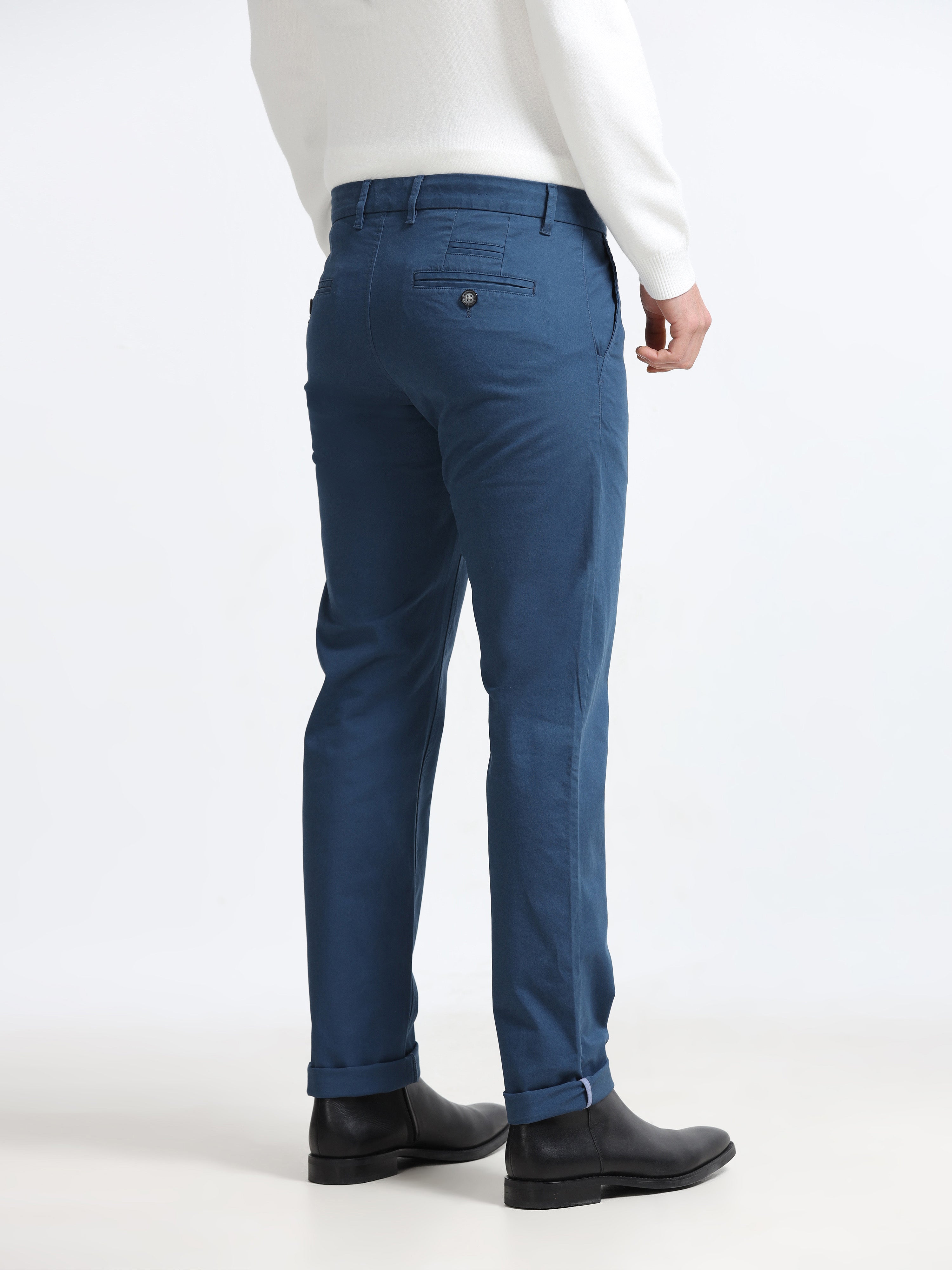 ROYAL BLUE GAP TWILL STRETCH TROUSERS