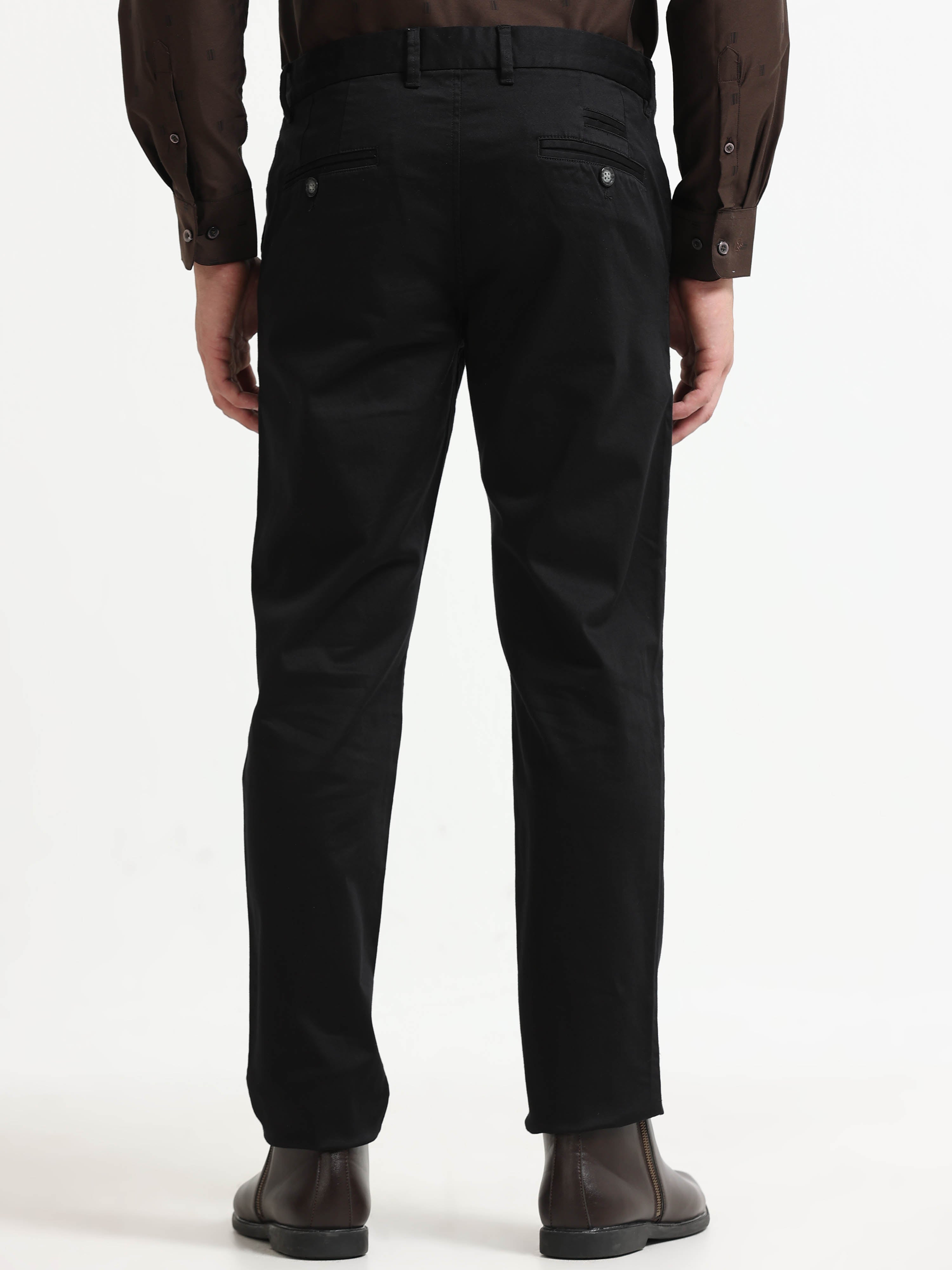 BLACK GIZZA COTTON TROUSER
