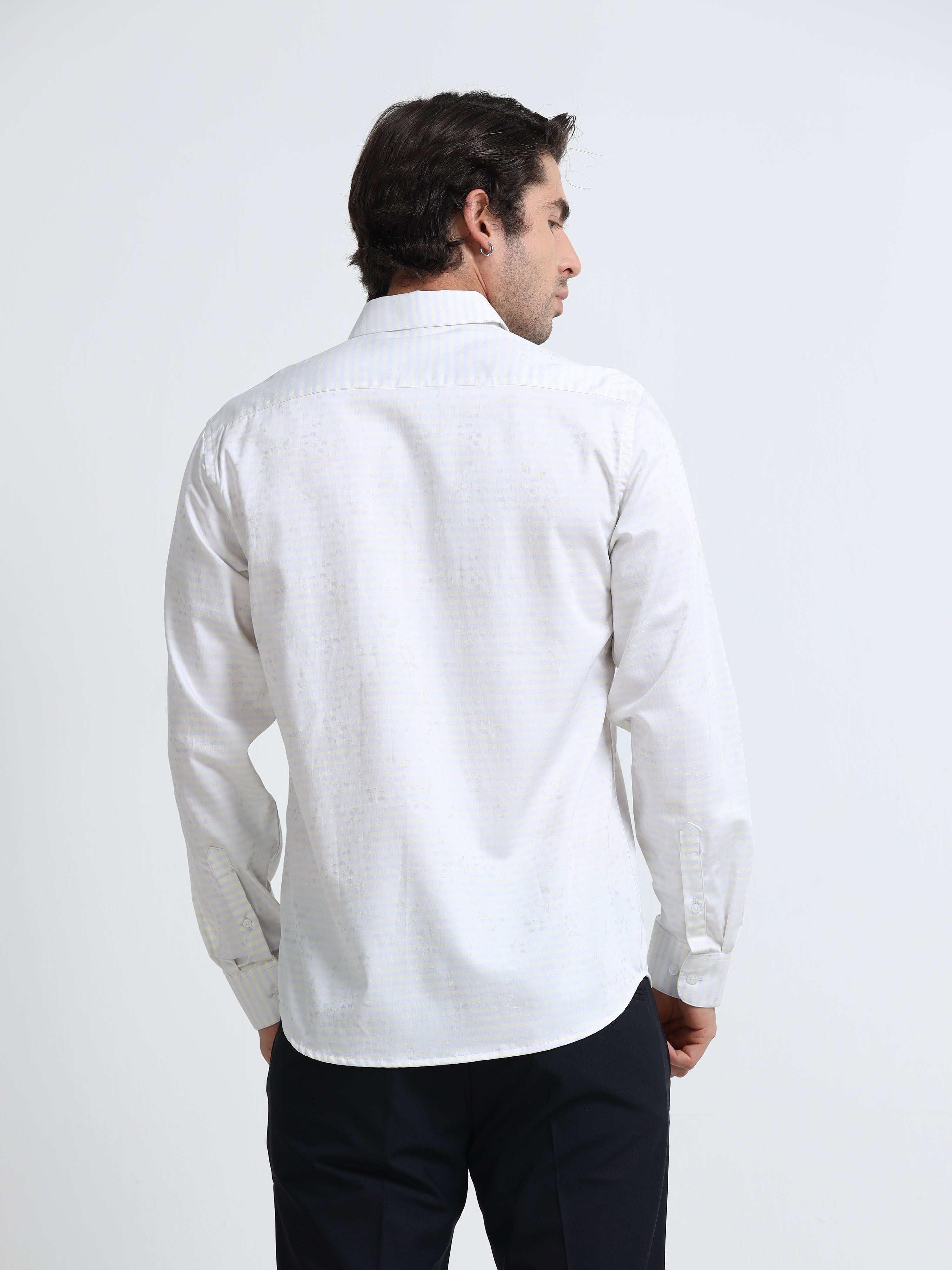 Ivory Bloom Heritage Stripe Shirt