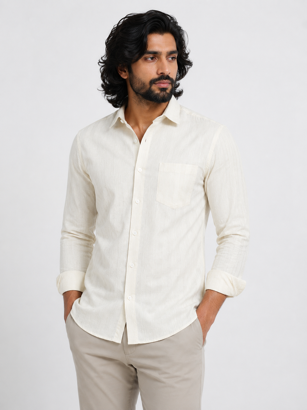 Ivory Dobby Shirt
