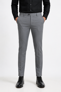 Elephant Grey 4-Way Stretch Formal Trouser