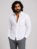 Arctic Breeze Linen Shirt