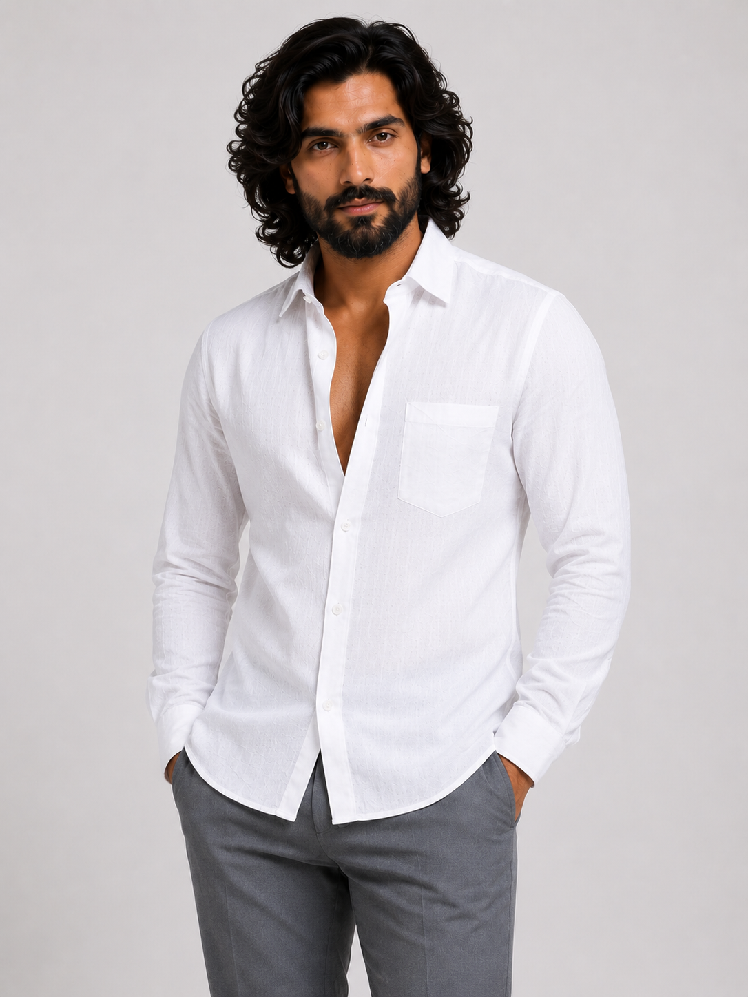 Arctic Breeze Linen Shirt