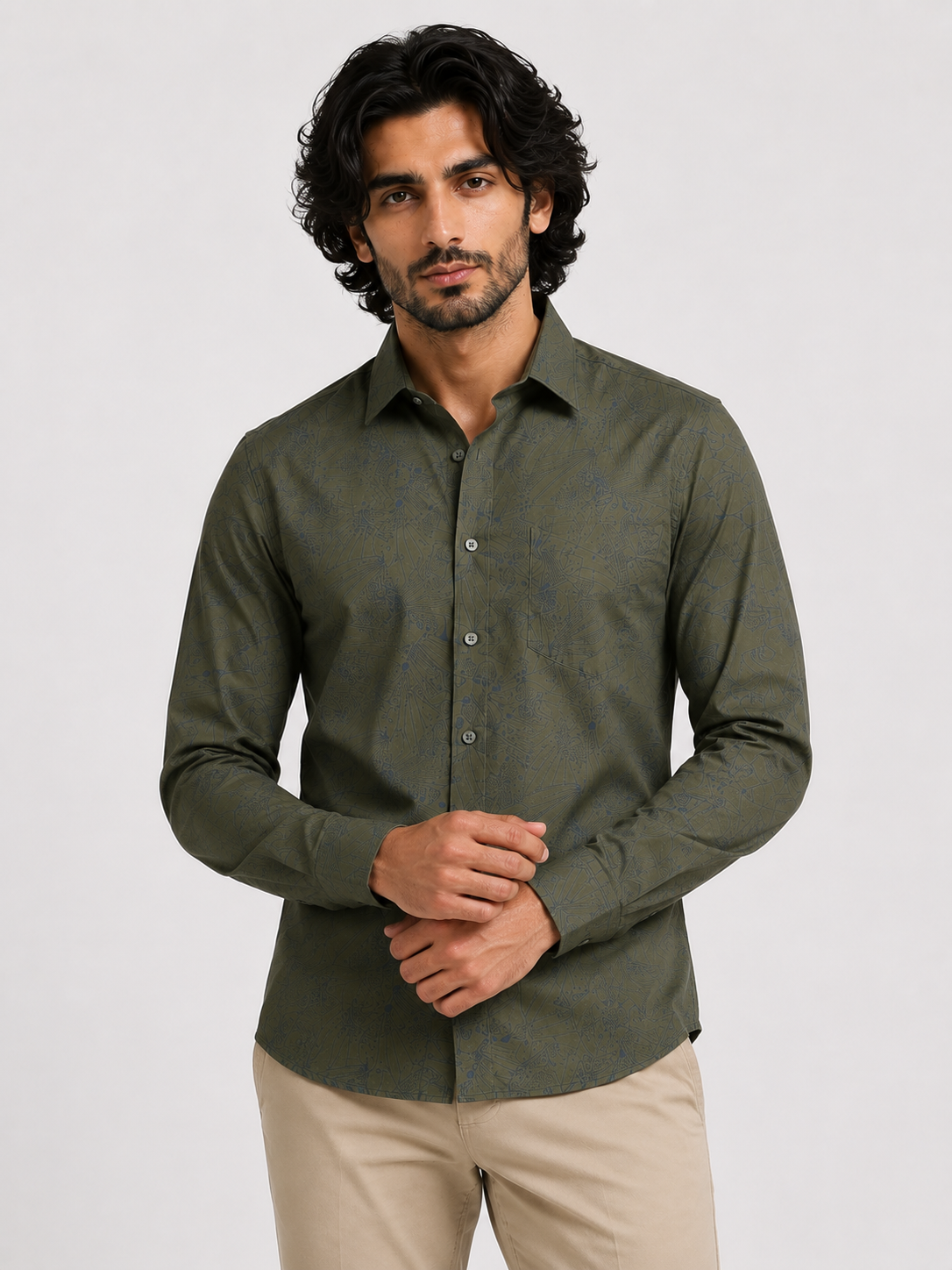 Obsidian Olive Artisan Shirt