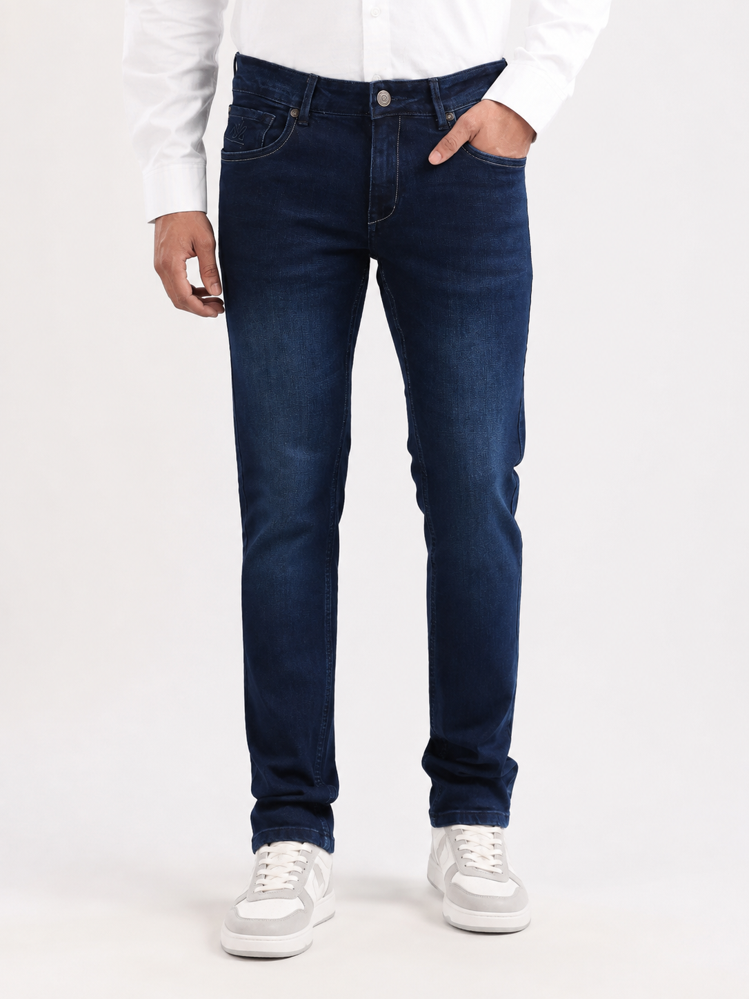 Indigo Dark Blue Slim Fit Denim