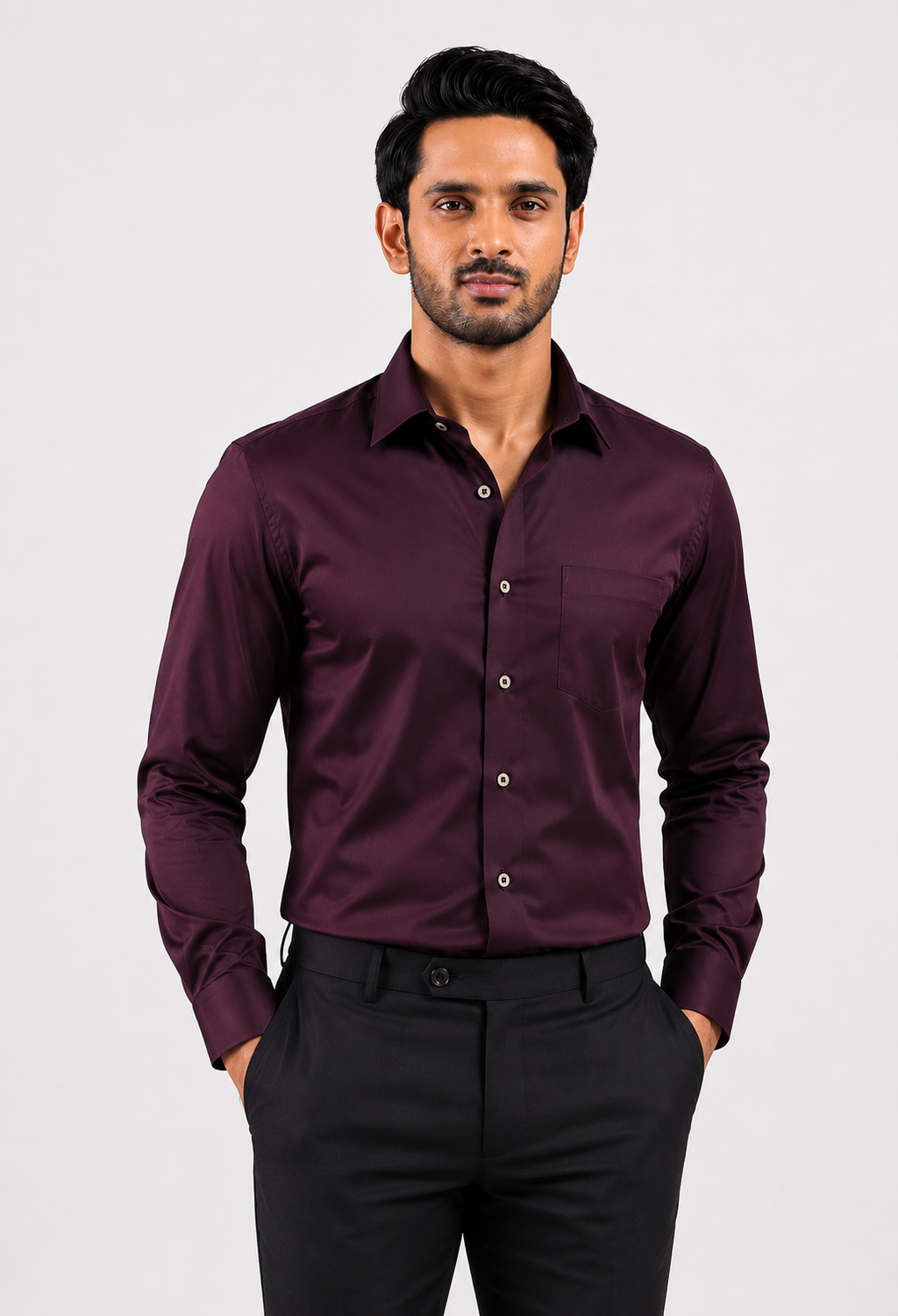 Deep Merlot Formal Shirt