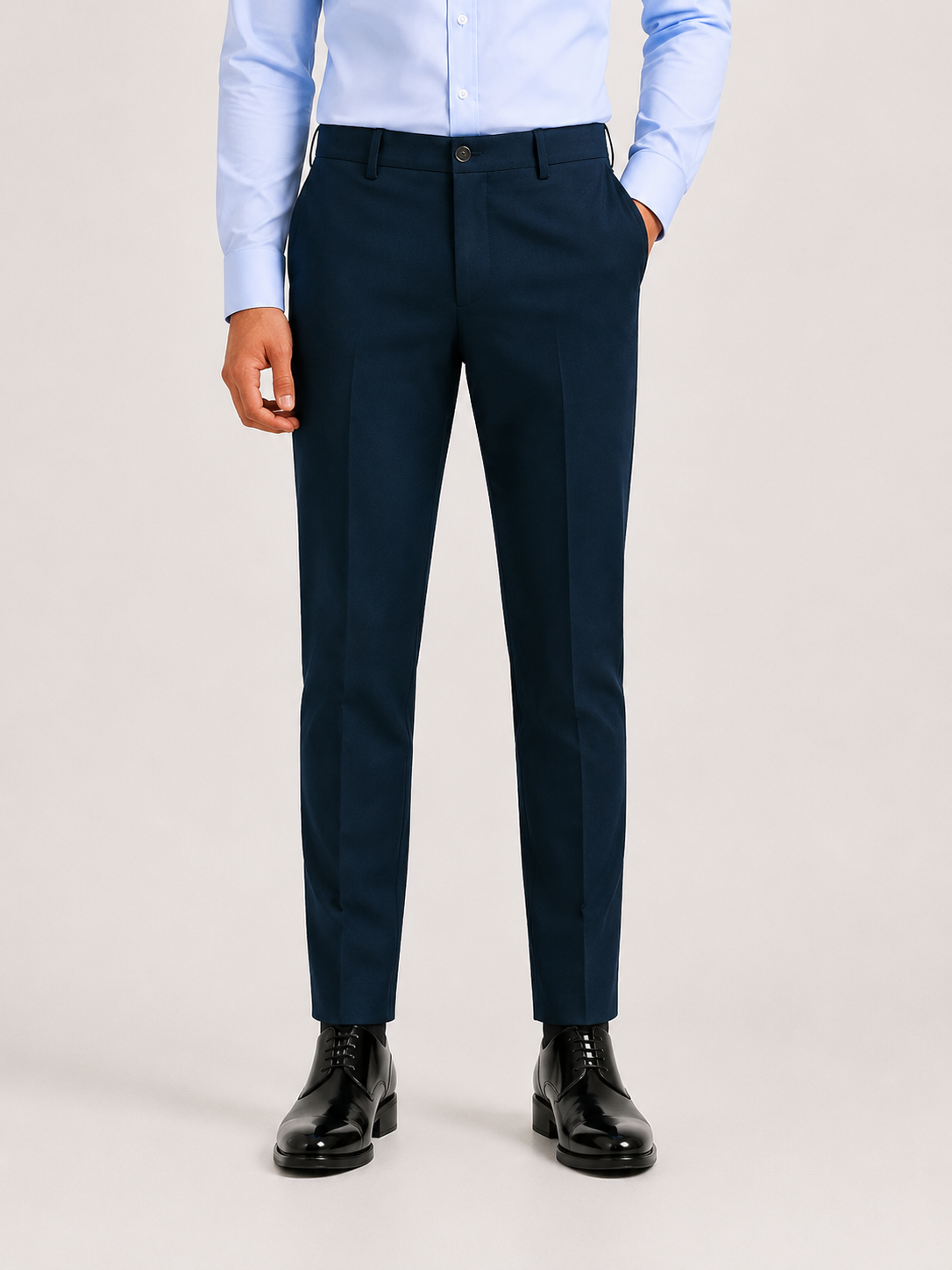 Blue Infinite 4-Way Stretch Formal Trouser