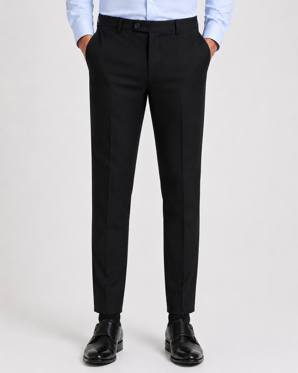 Carbon Black 4-Way Stretch Formal Trouser