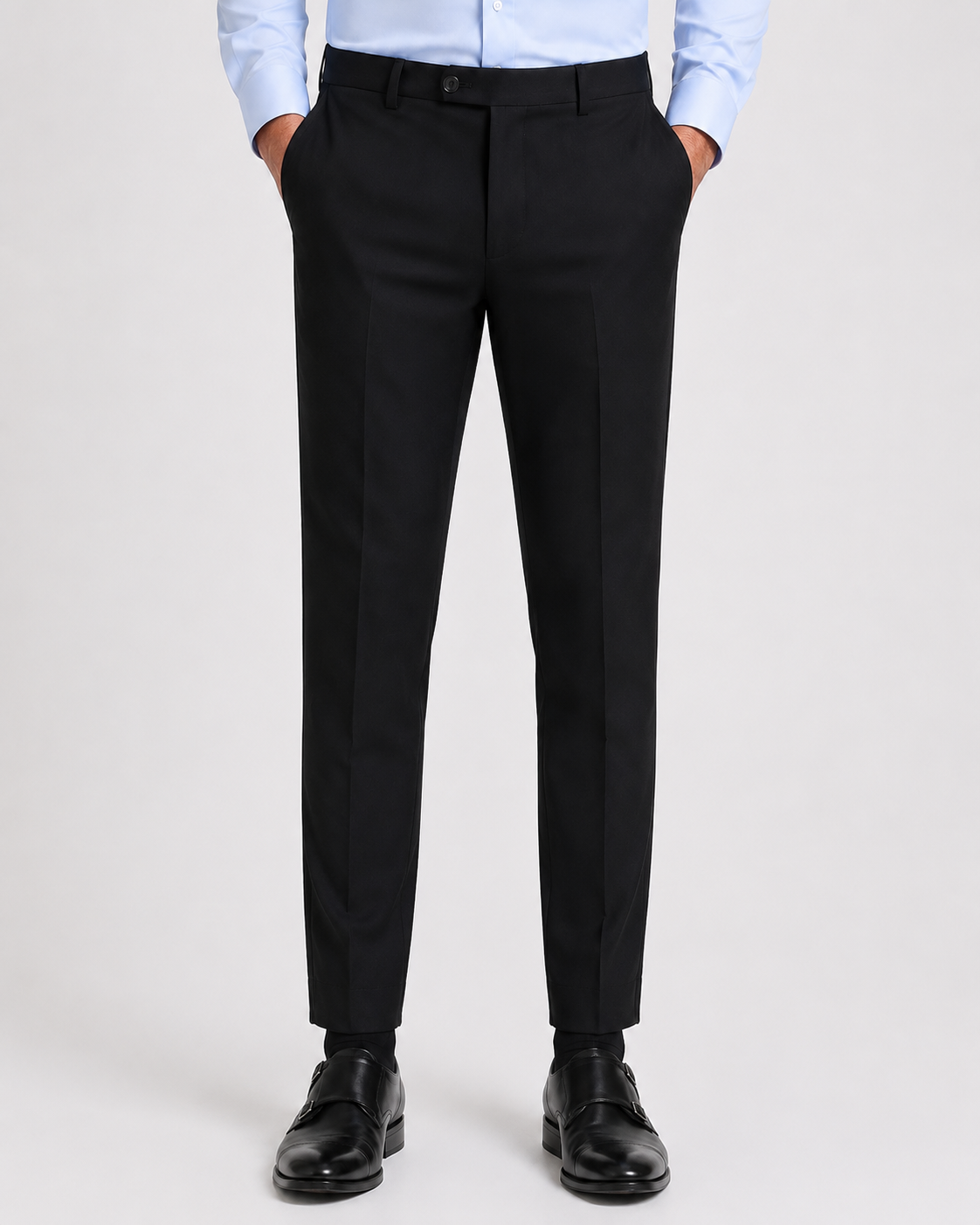 Carbon Black 4-Way Stretch Formal Trouser