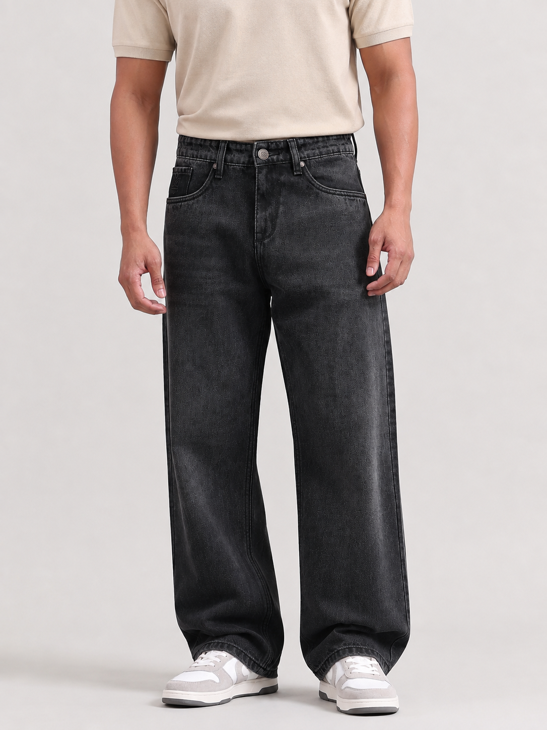 Carbon Black Baggie Fit Denim