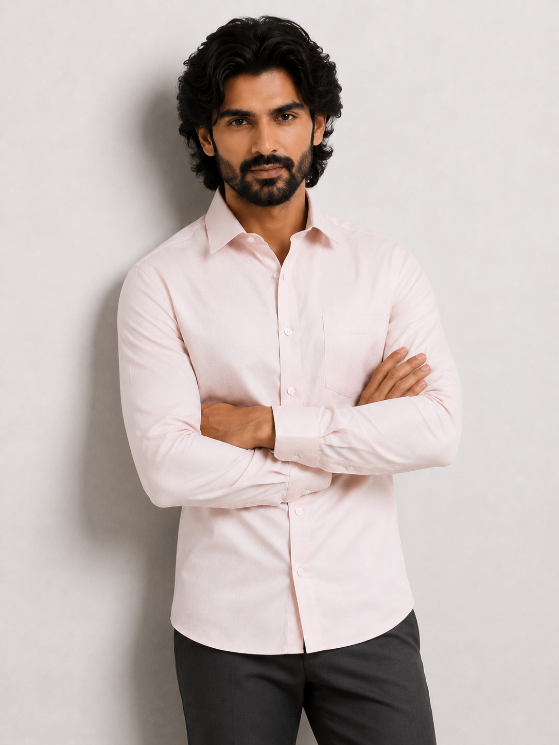 Rose Quartz Jacquard Shirt