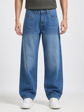 Medium Blue Baggie Fit Denim