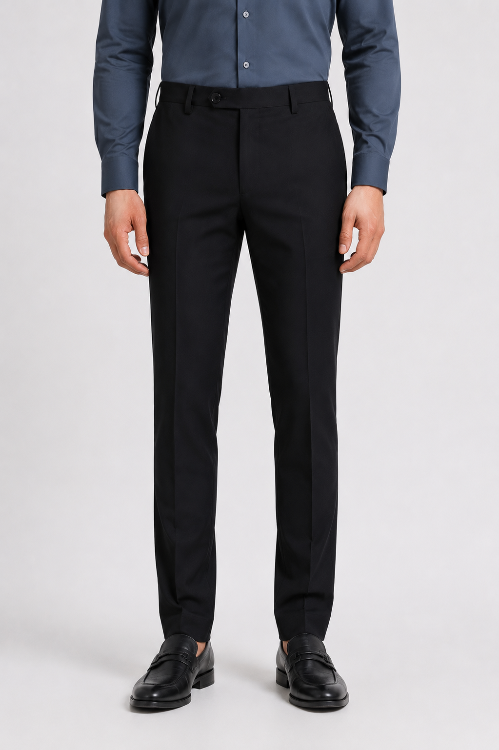 Black Essential Stretch Formal Pant