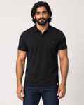 Premium Black Piqué Polo T-Shirt