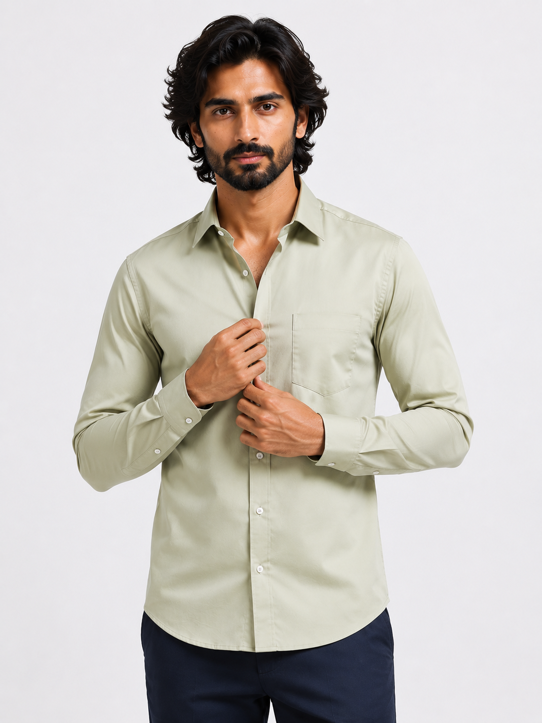 Muted Olive Signature Shirt